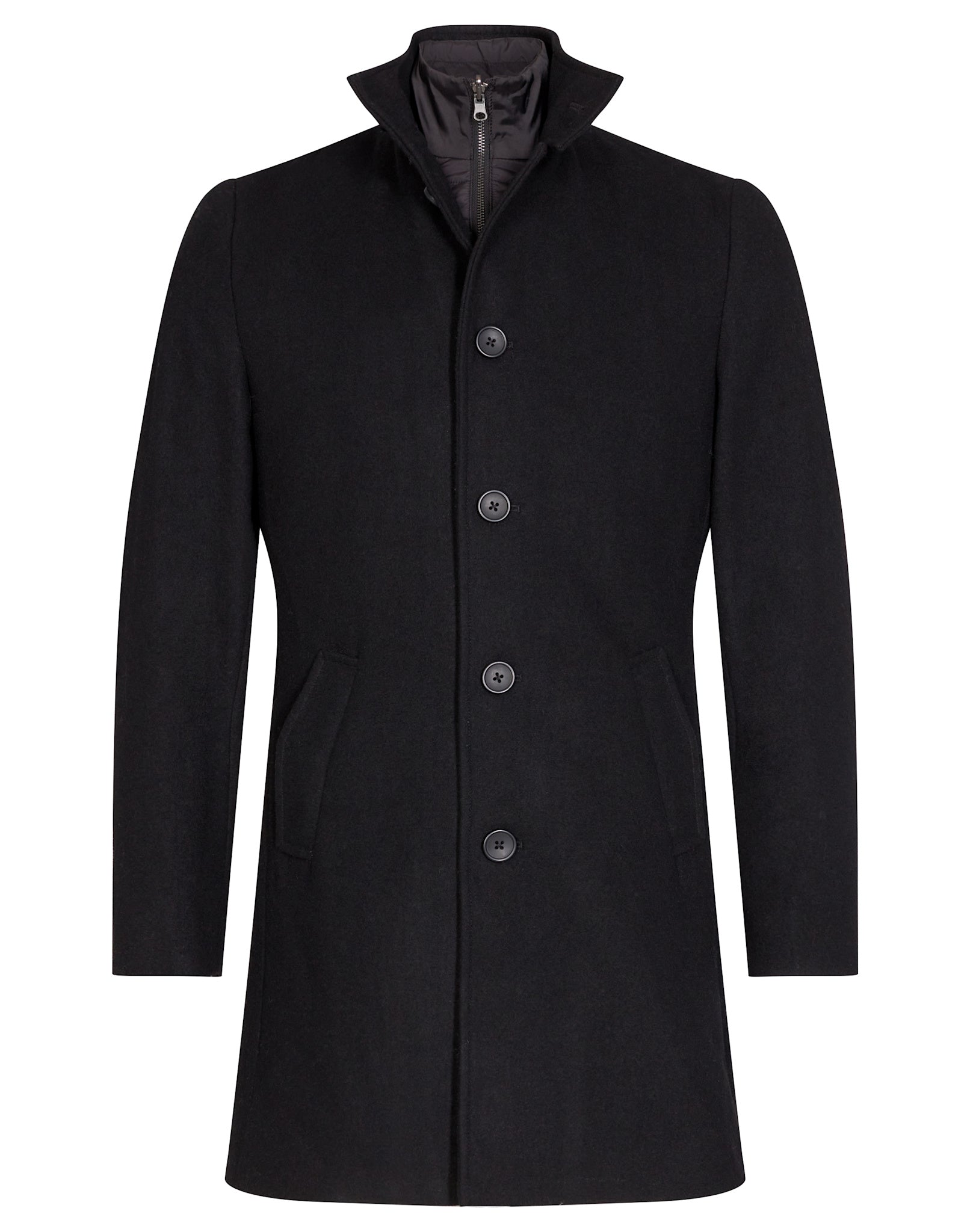 BS Ontario Slim Fit Coat - Black
