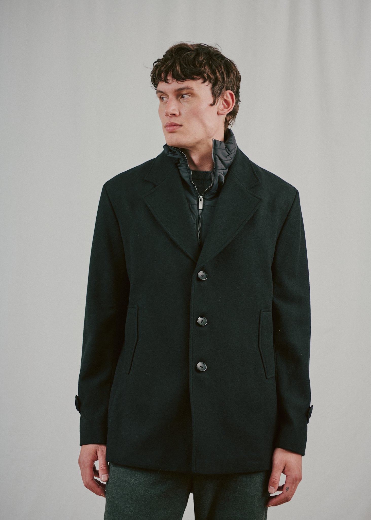 BS Northland Regular Fit Coat - Black