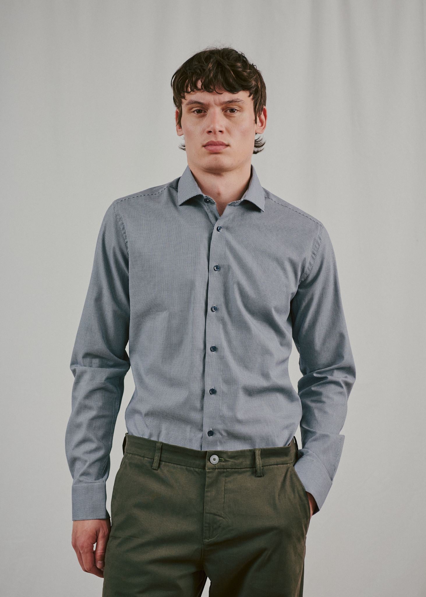 BS Foss Slim Fit Shirt - Black