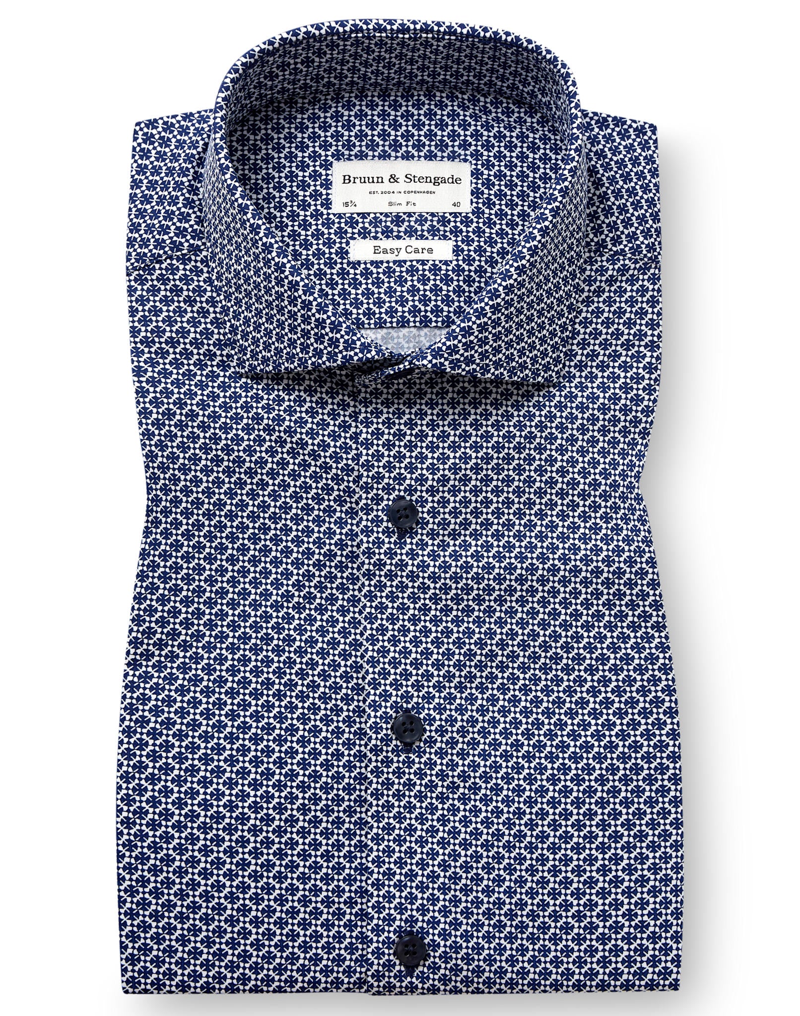 BS Follett Slim Fit Shirt - Navy