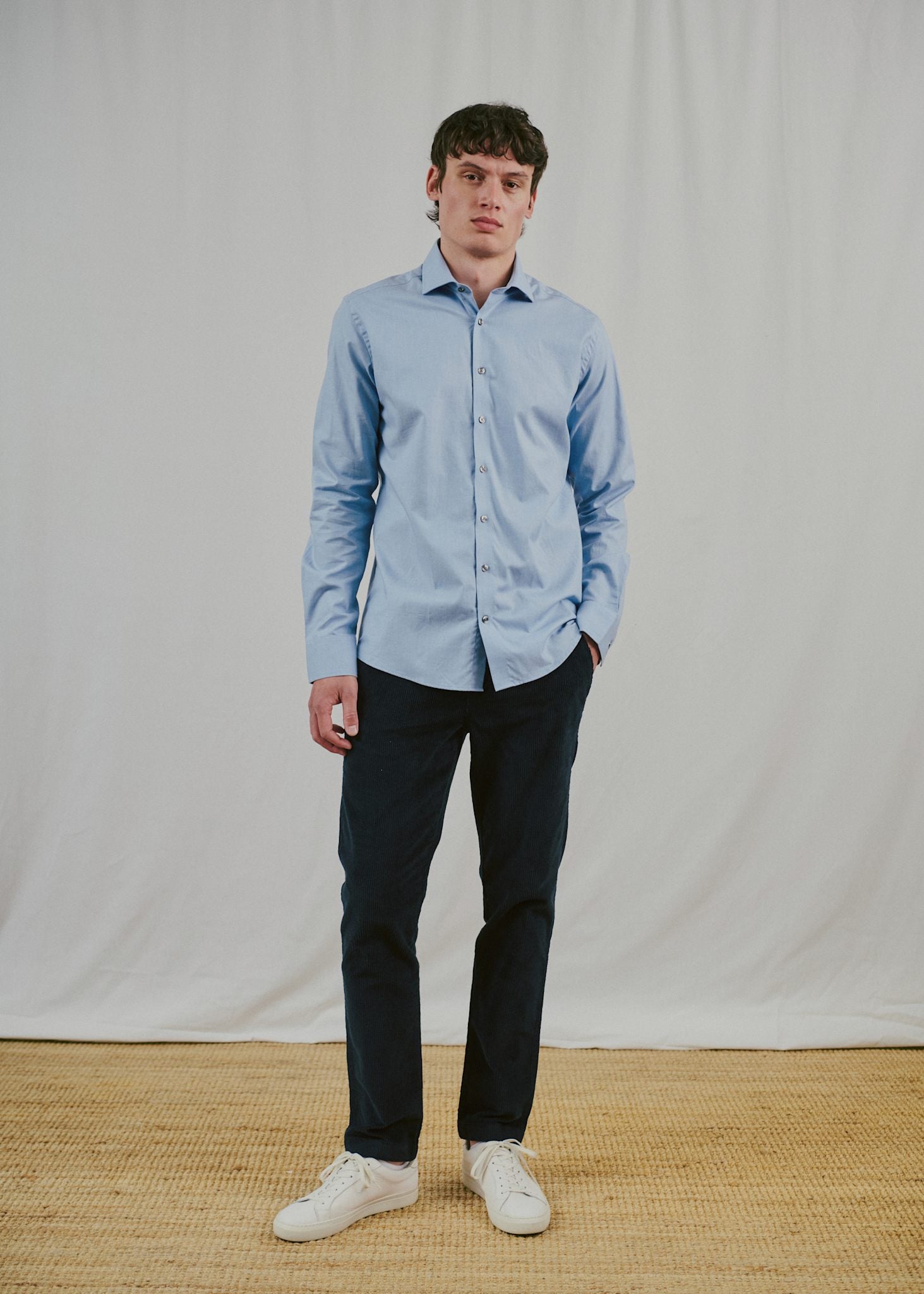 BS Samsoe Slim Fit Shirt - Light Blue