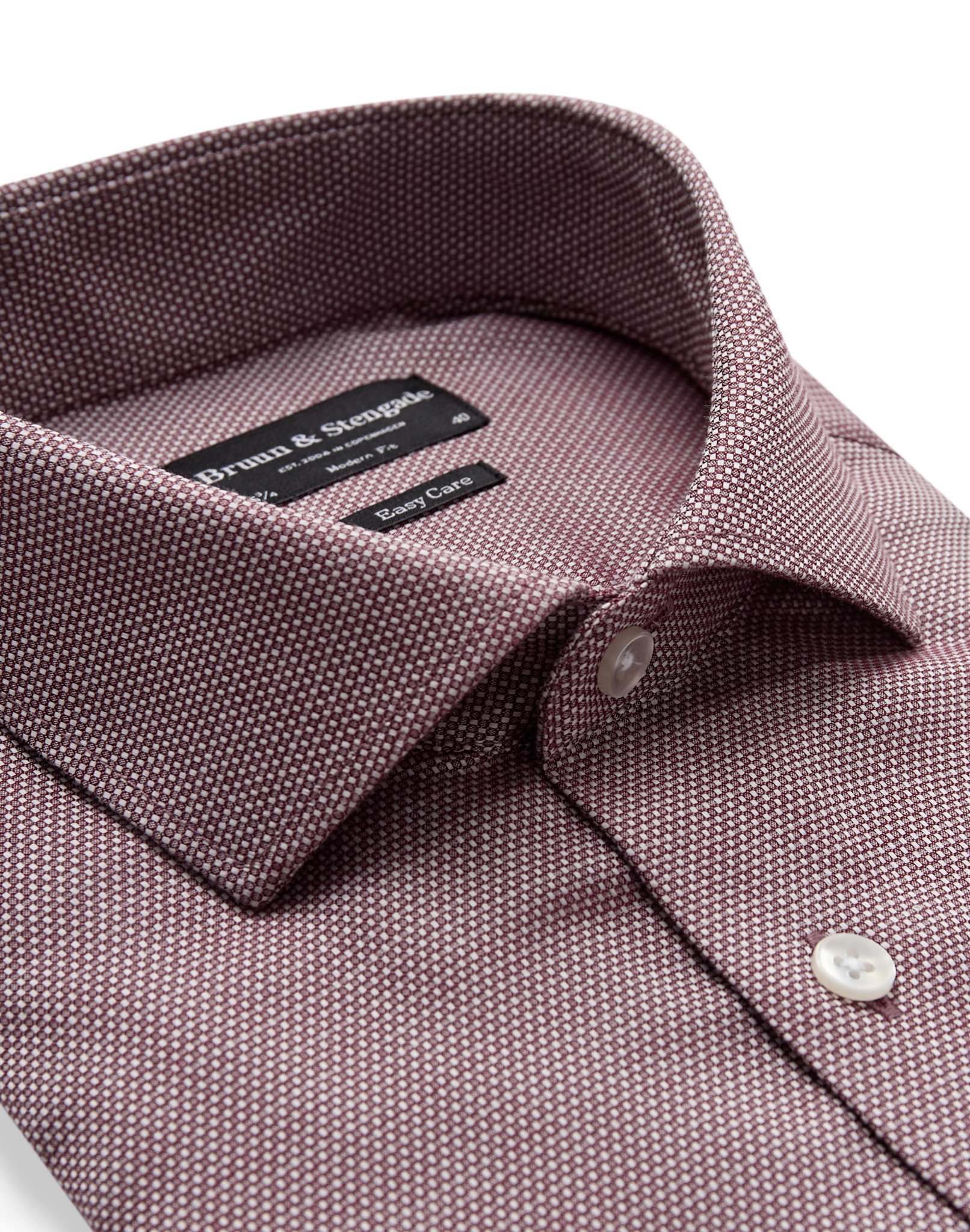 BS Ekberg Modern Fit Shirt - Red