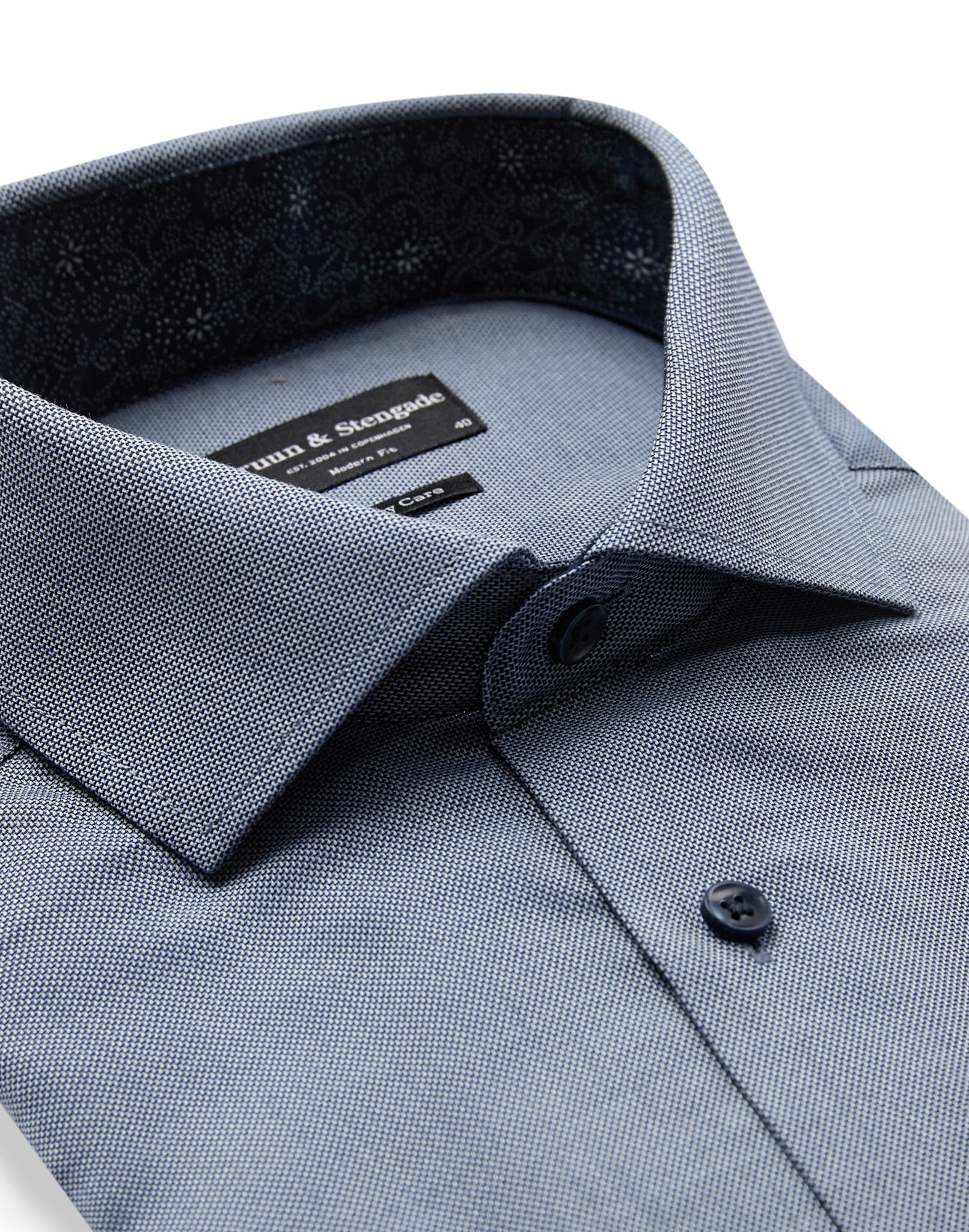 BS Jussi Modern Fit Shirt - Navy