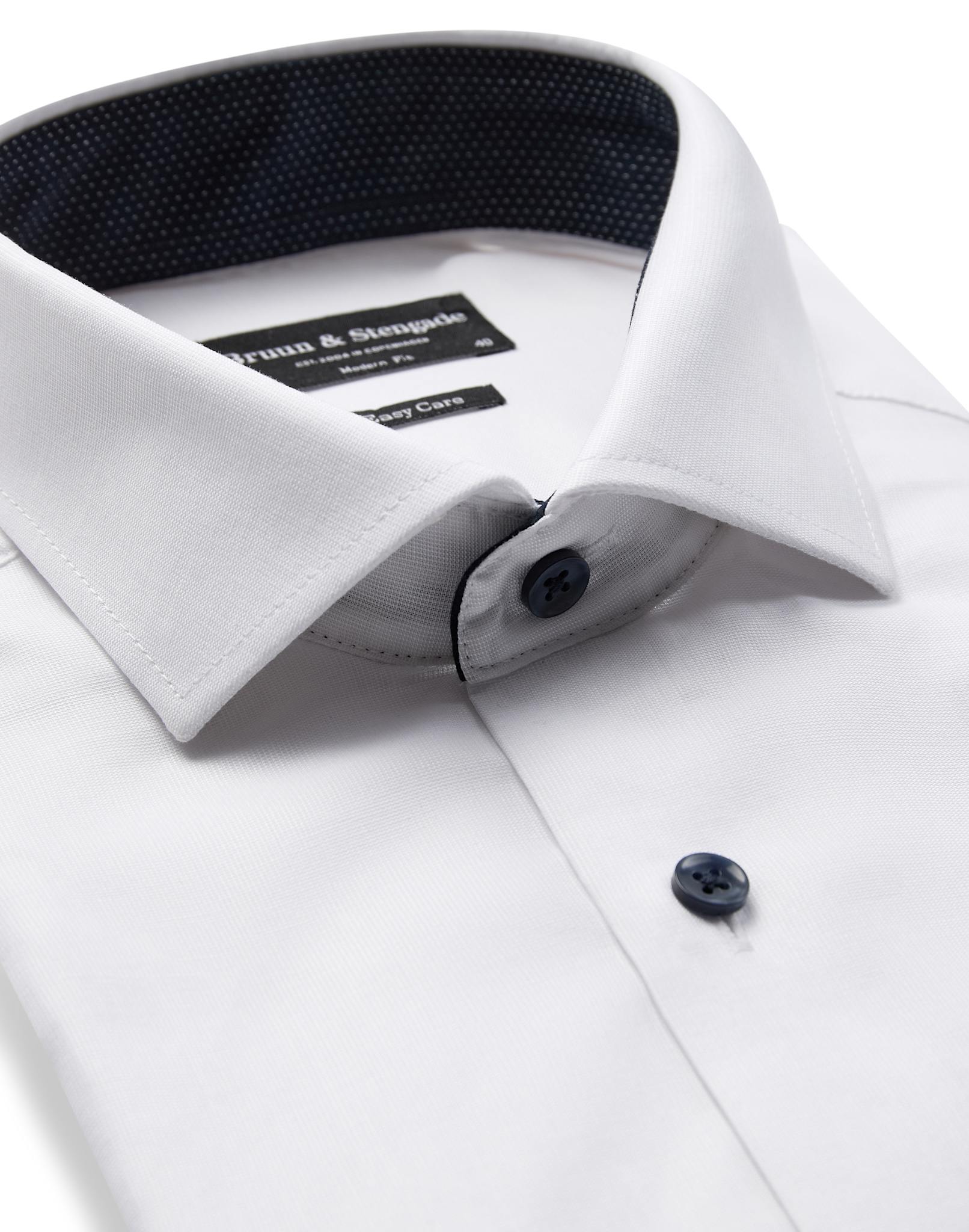 BS Flanagen Modern Fit Shirt - White