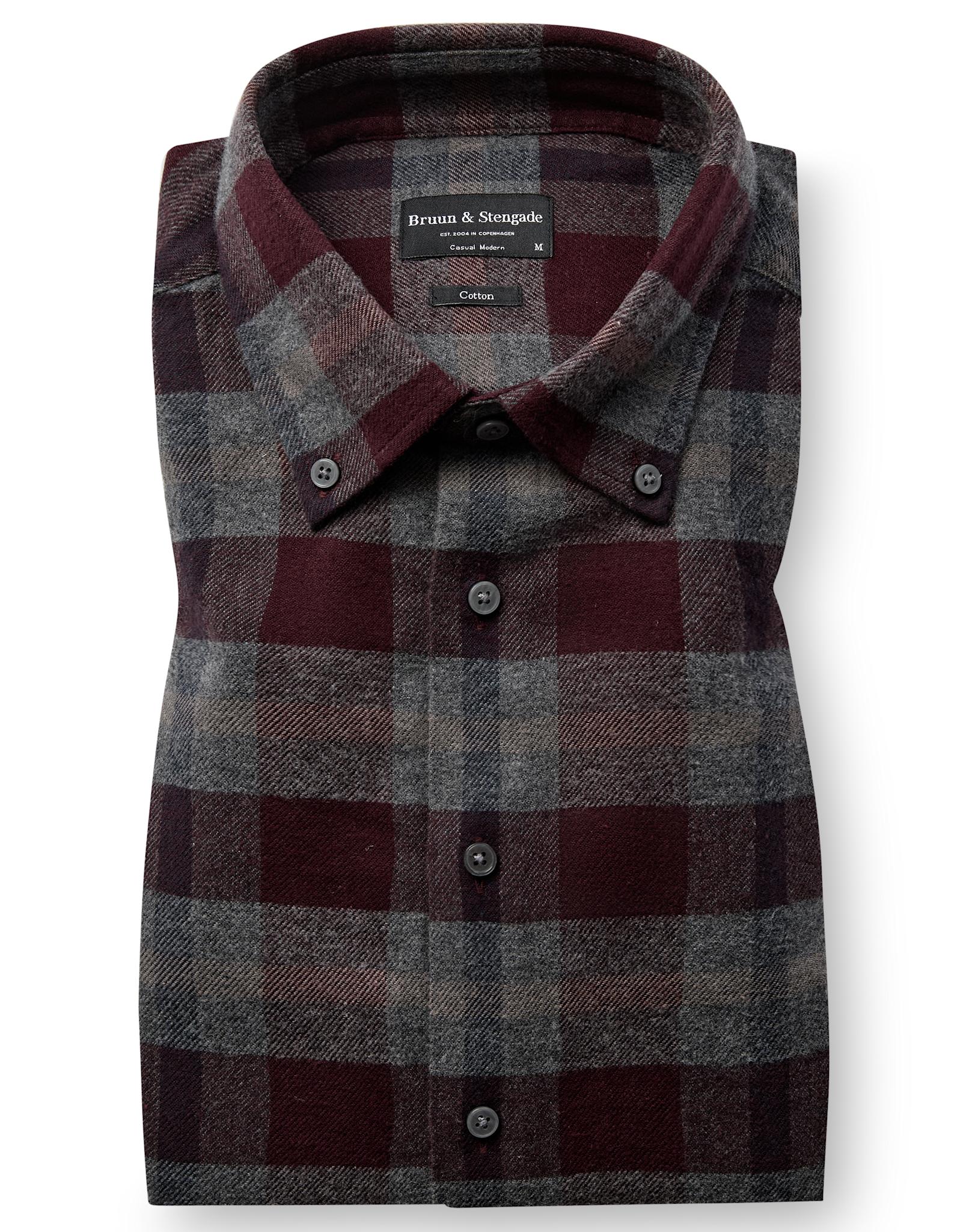 BS Letsie Casual Modern Fit Shirt - Wine