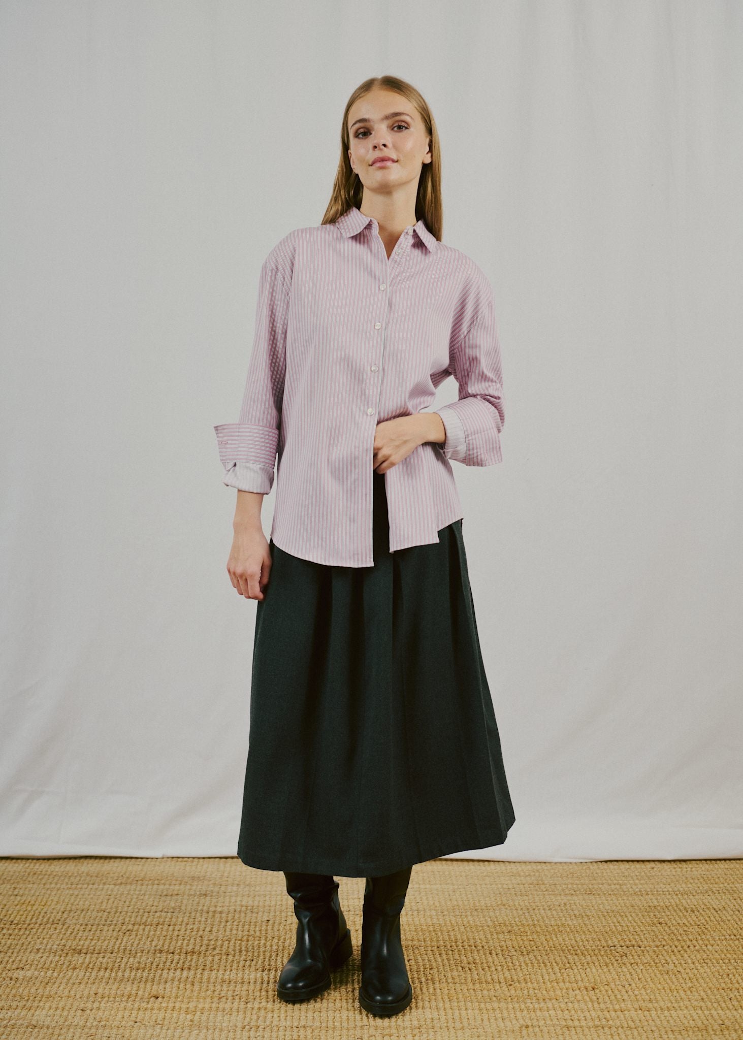 BS Elsie Regular Fit Shirt - Pink/White