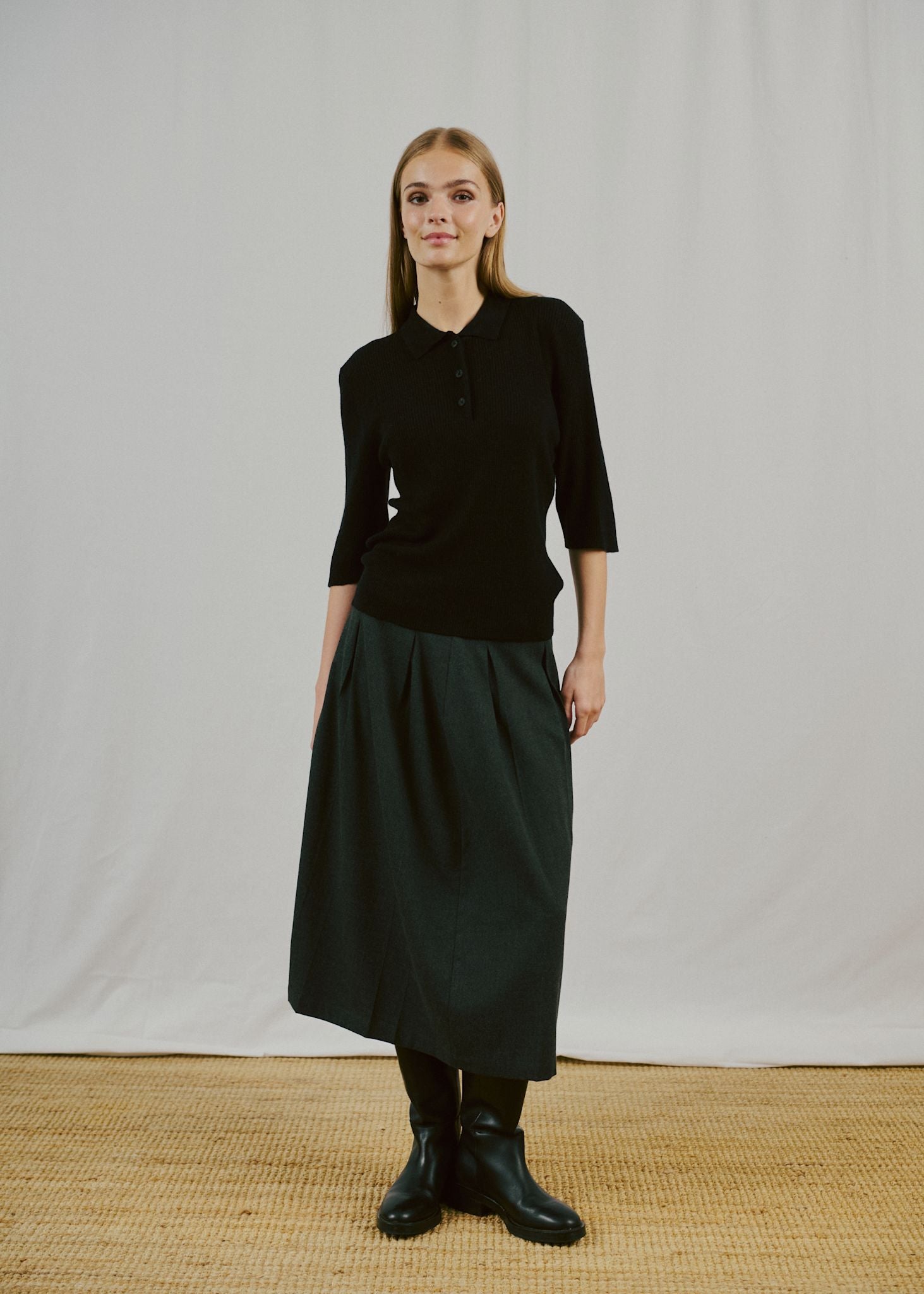 BS Agna Regular Fit Knitwear - Black