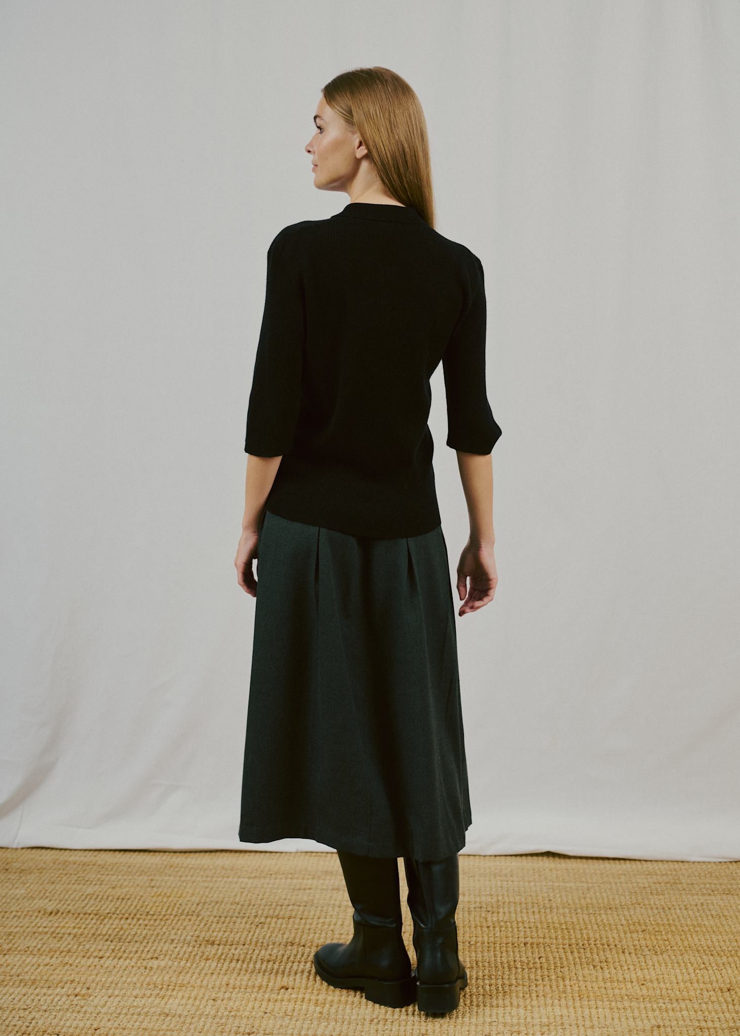 BS Agna Regular Fit Knitwear - Black