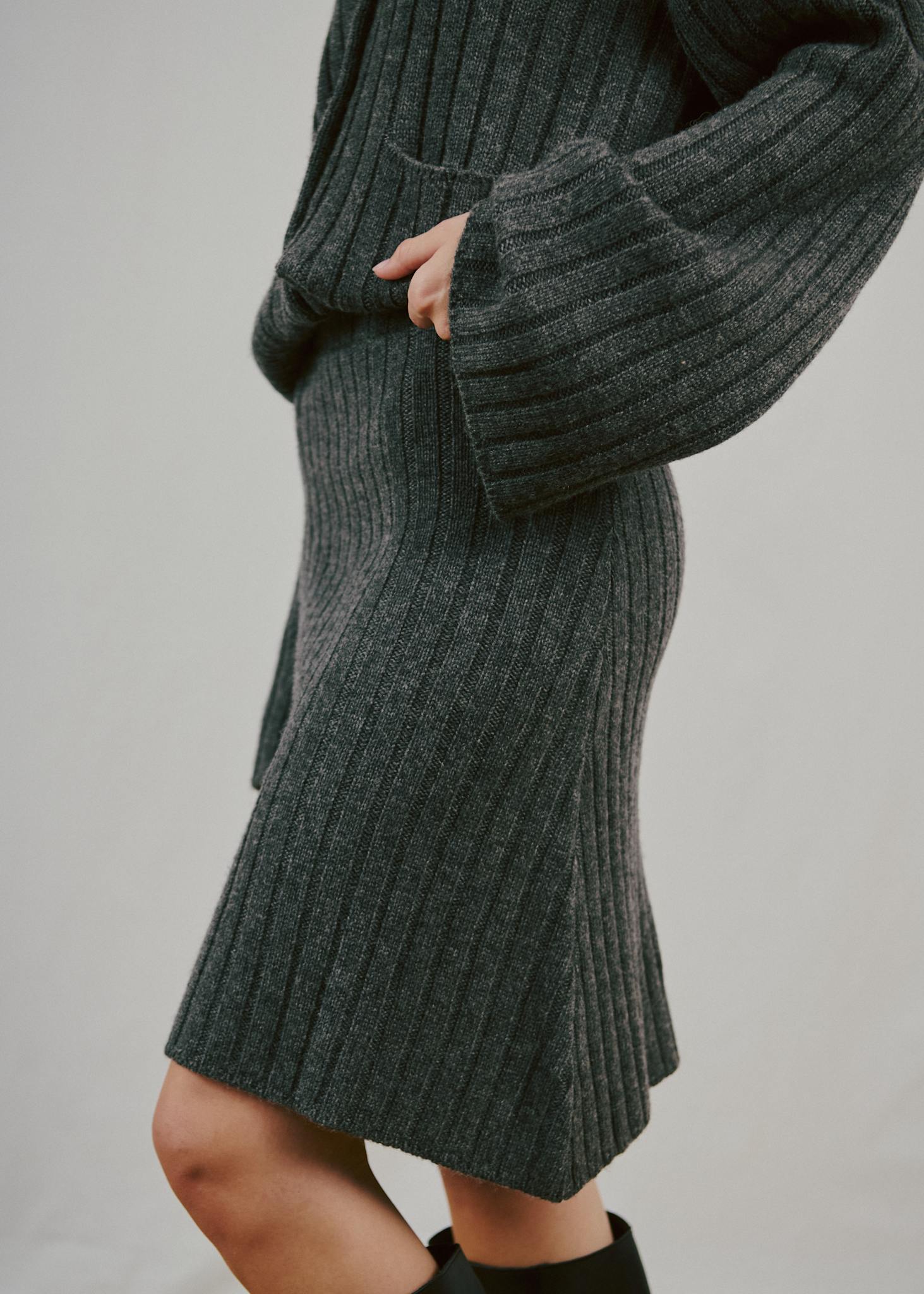 BS Katinka Regular Fit Skirt - Dark Grey