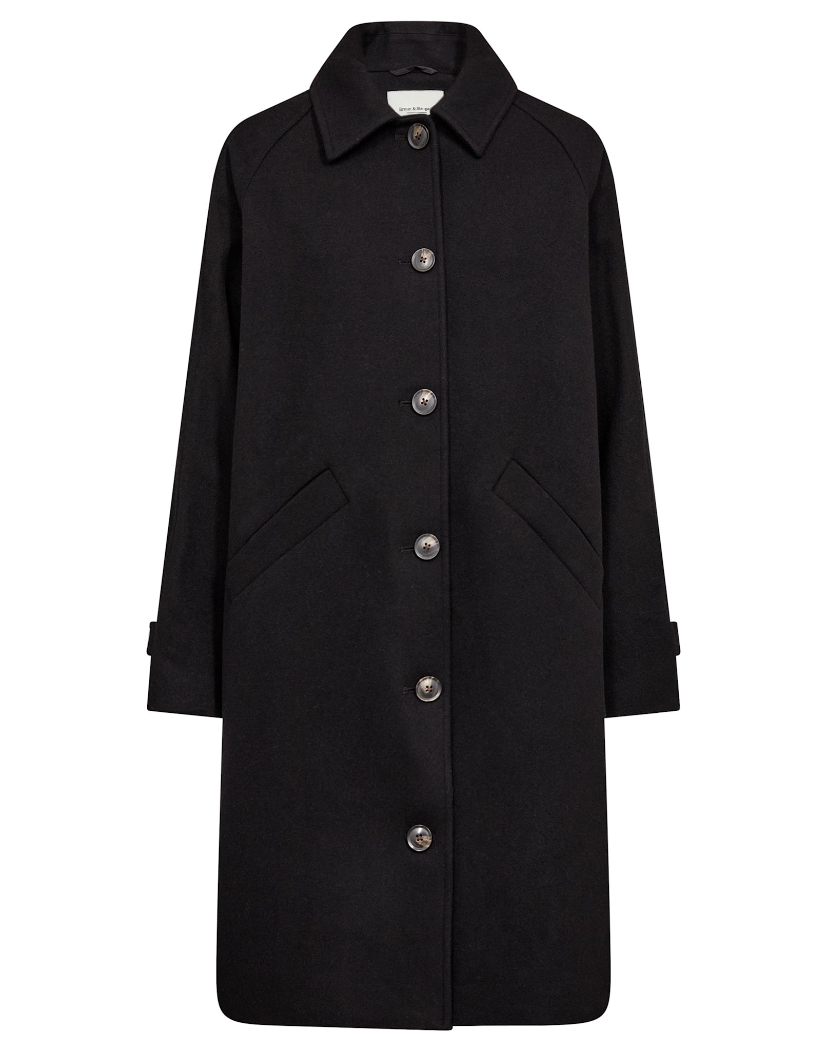 BS Ylva Regular Fit Coat - Black