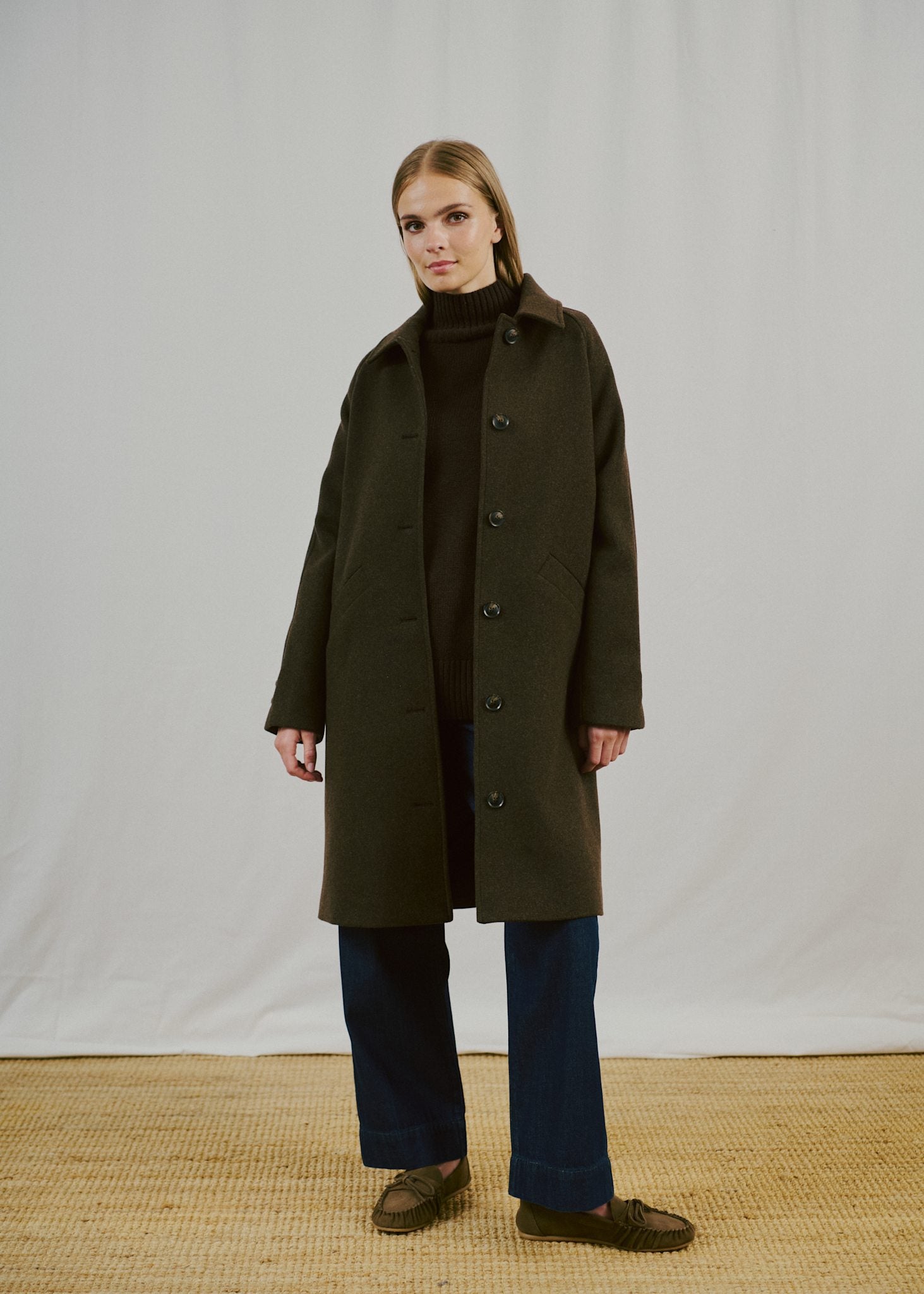 BS Ylva Regular Fit Coat - Brown