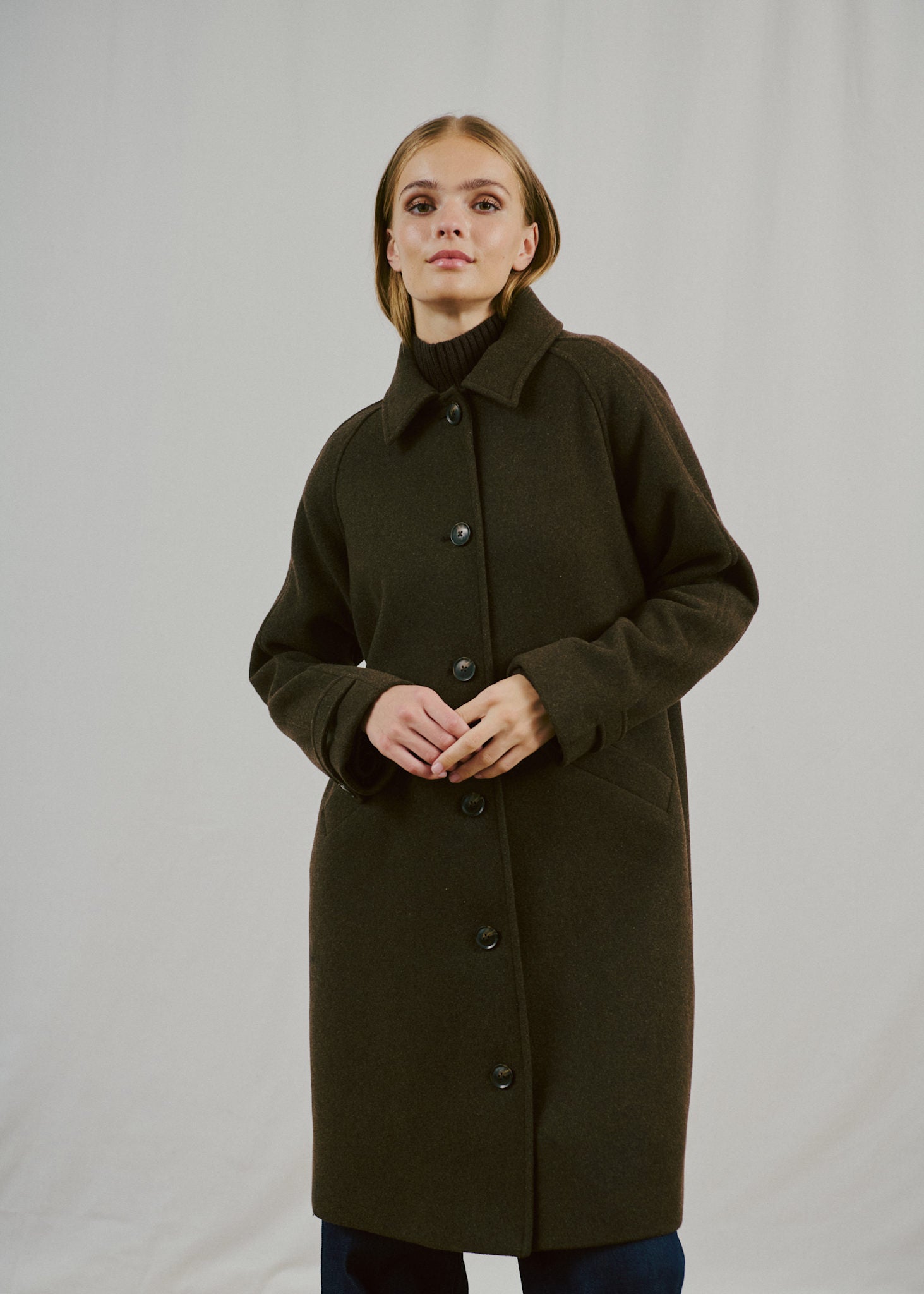 BS Ylva Regular Fit Coat - Brown