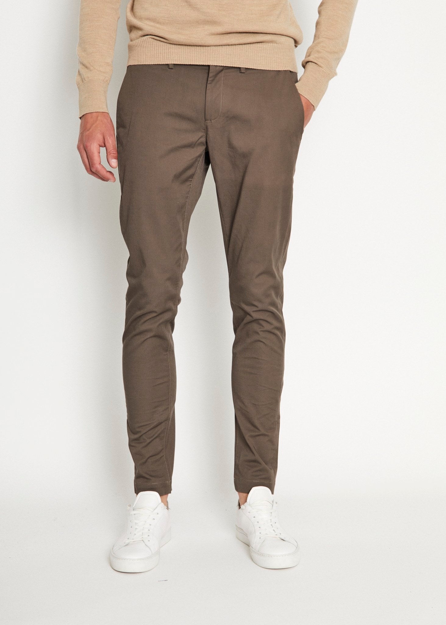 BS Anton slim fit chinos - Army