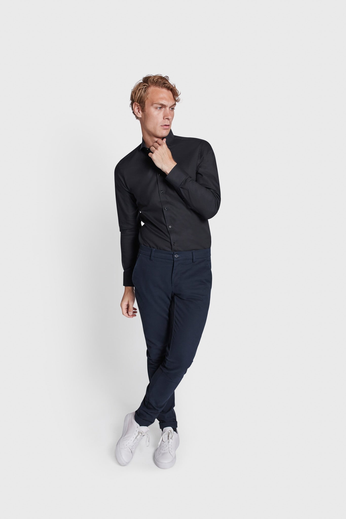 BS Donatello Super Slim Fit Shirt - Black