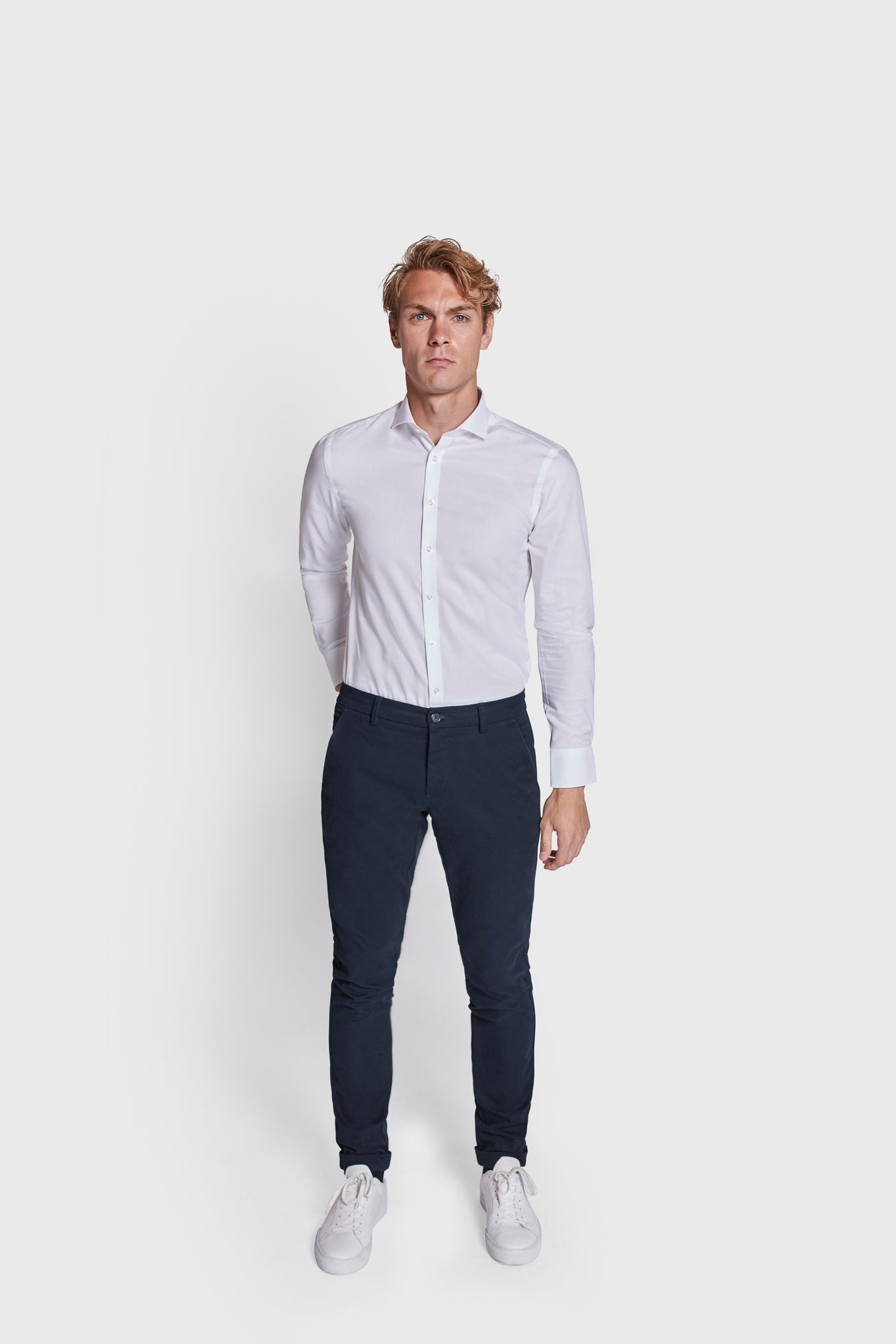 BS Donatello Super Slim Fit Shirt - White