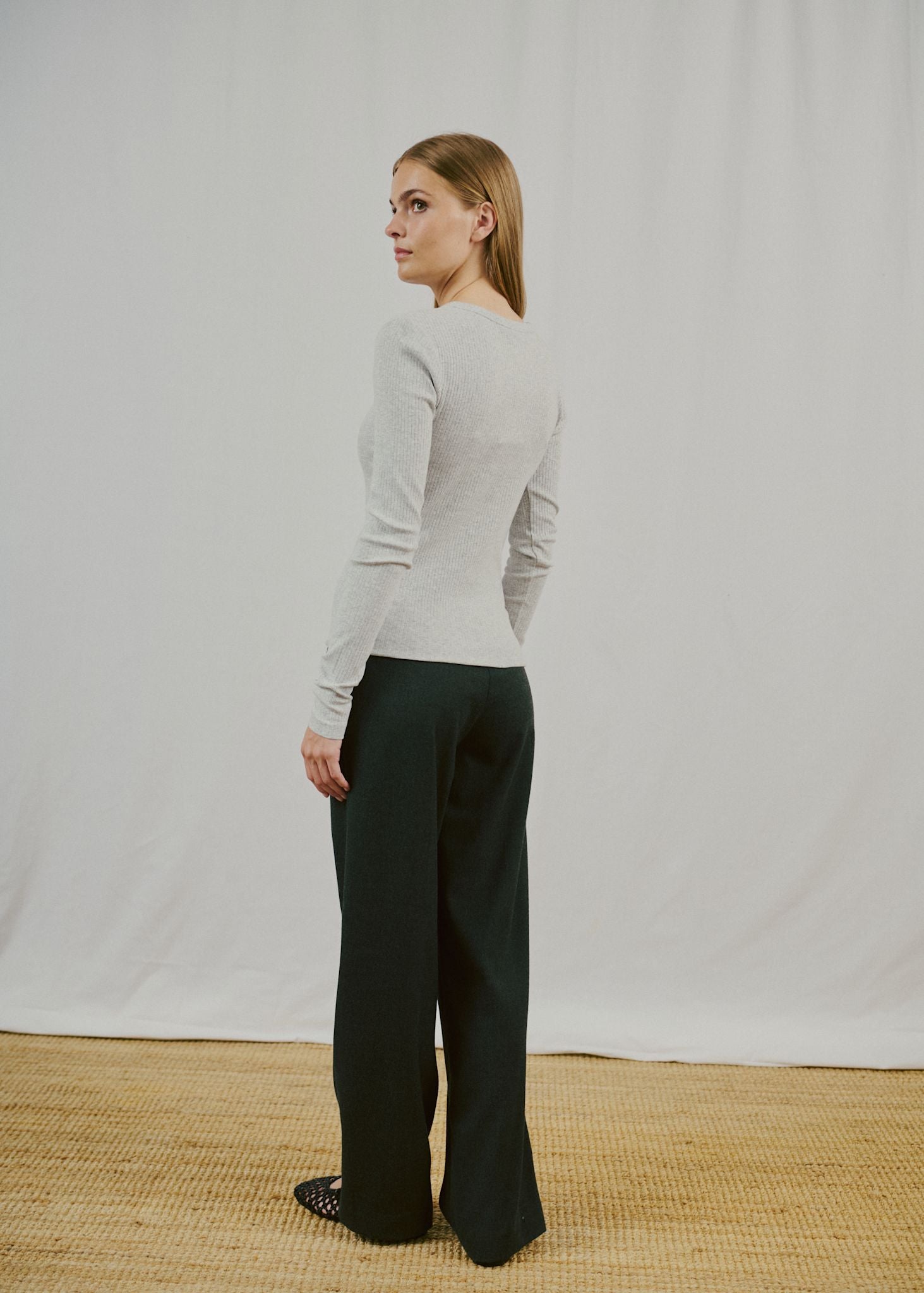 BS Margrethe Regular Fit Top - Light Grey