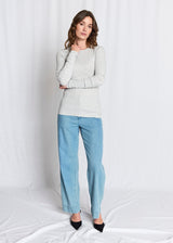 BS Margrethe Regular Fit Top - Light Grey