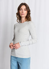 BS Margrethe Regular Fit Top - Light Grey