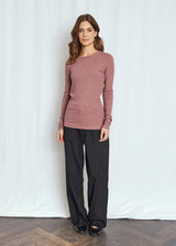 BS Margrethe Regular Fit Top - Plum