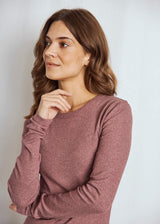 BS Margrethe Regular Fit Top - Plum