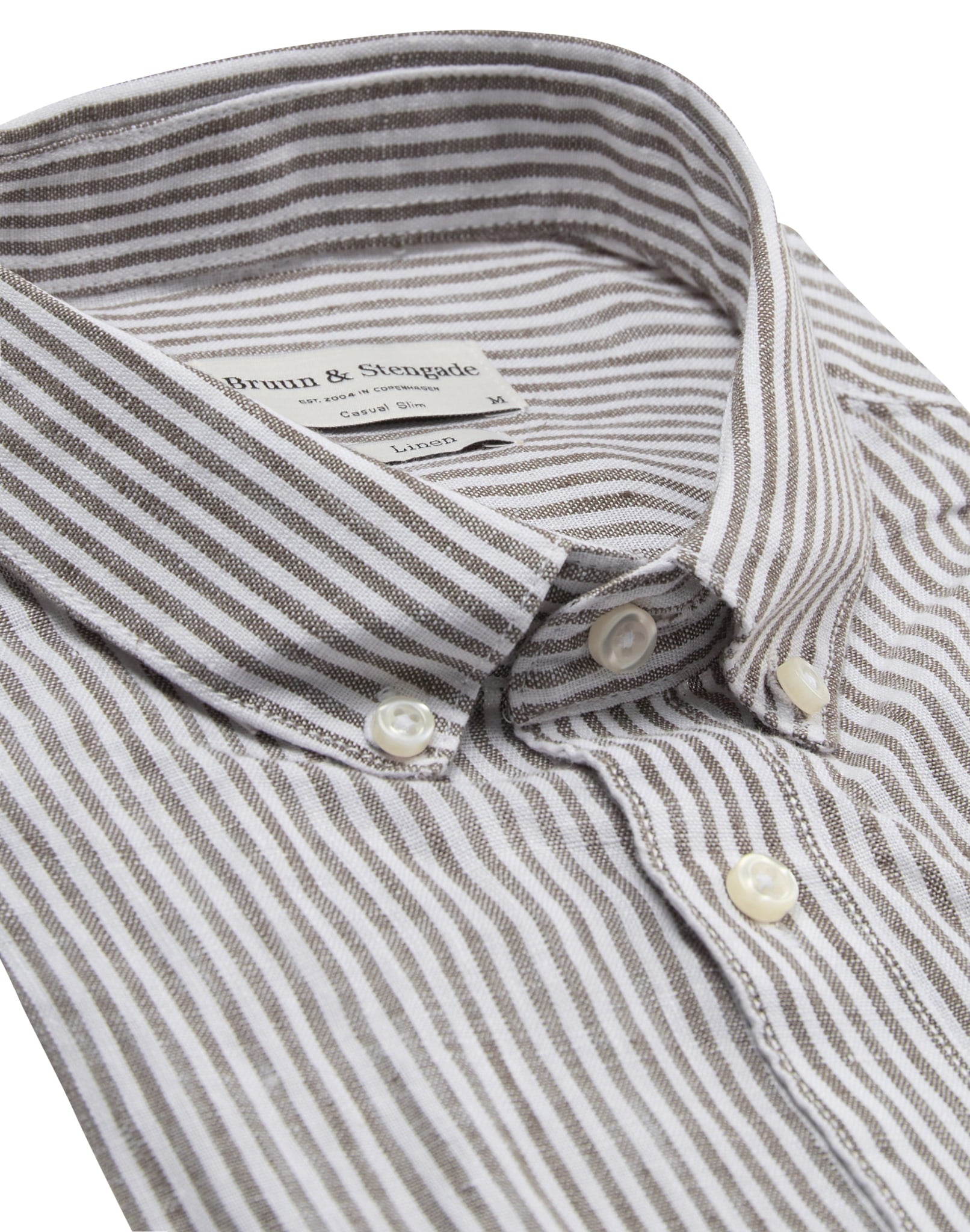 BS Bottas Casual Slim Fit Skjorte - Army/White