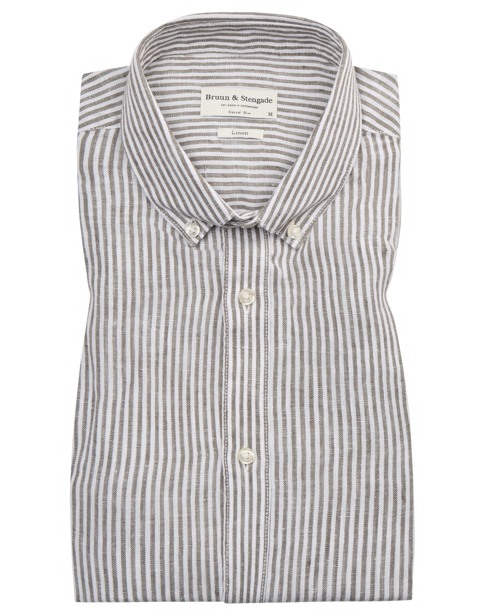 BS Bottas Casual Slim Fit Skjorte - Army/White
