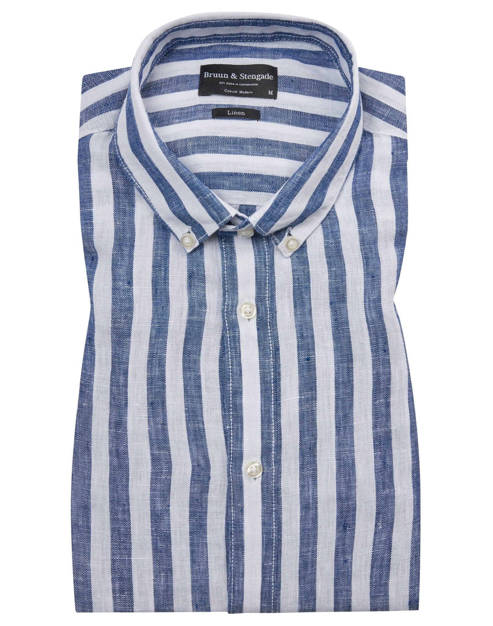 BS Esteban Casual Modern Fit Skjorte - Blue/White