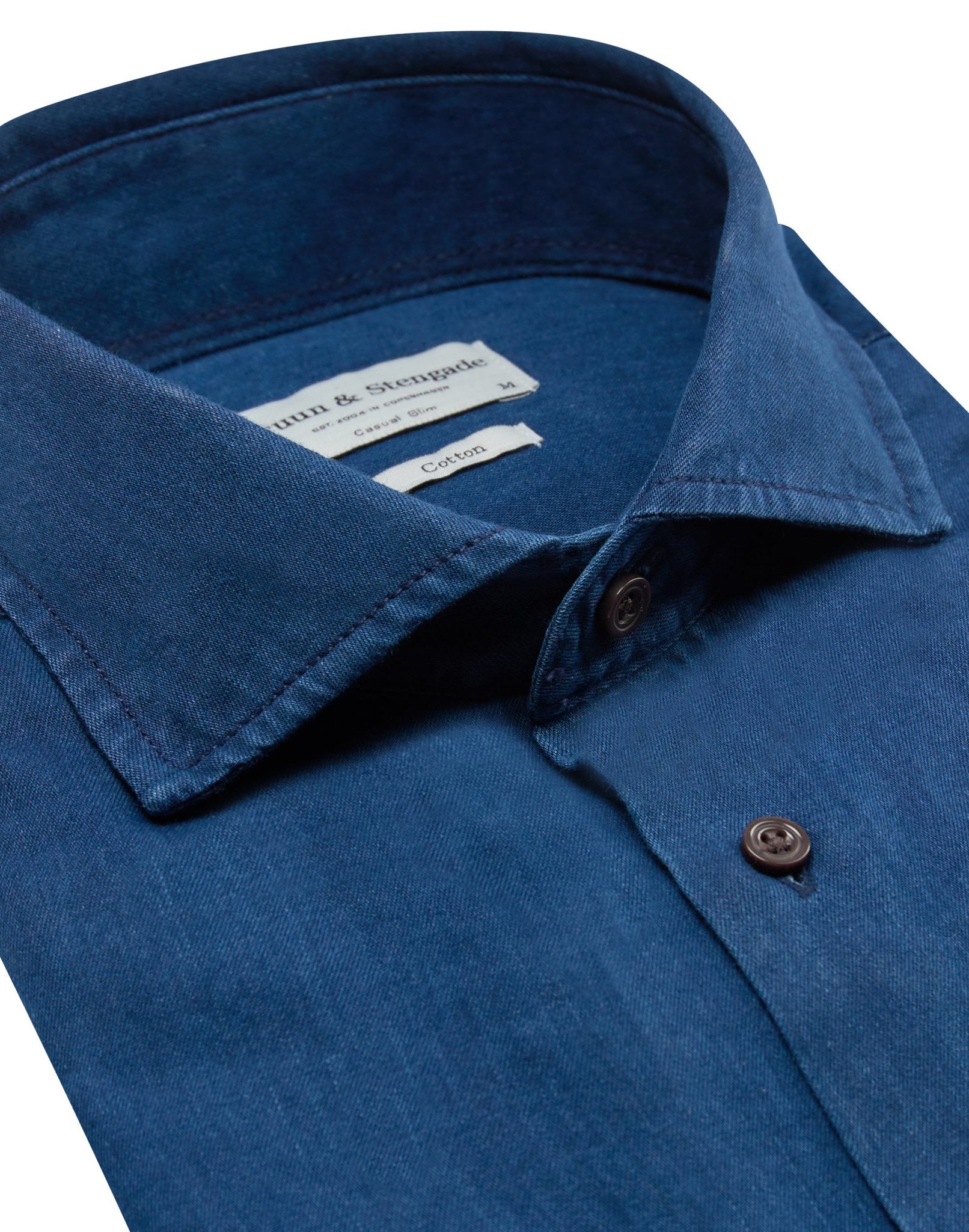 BS Norris Casual Slim Fit Skjorte - Indigo