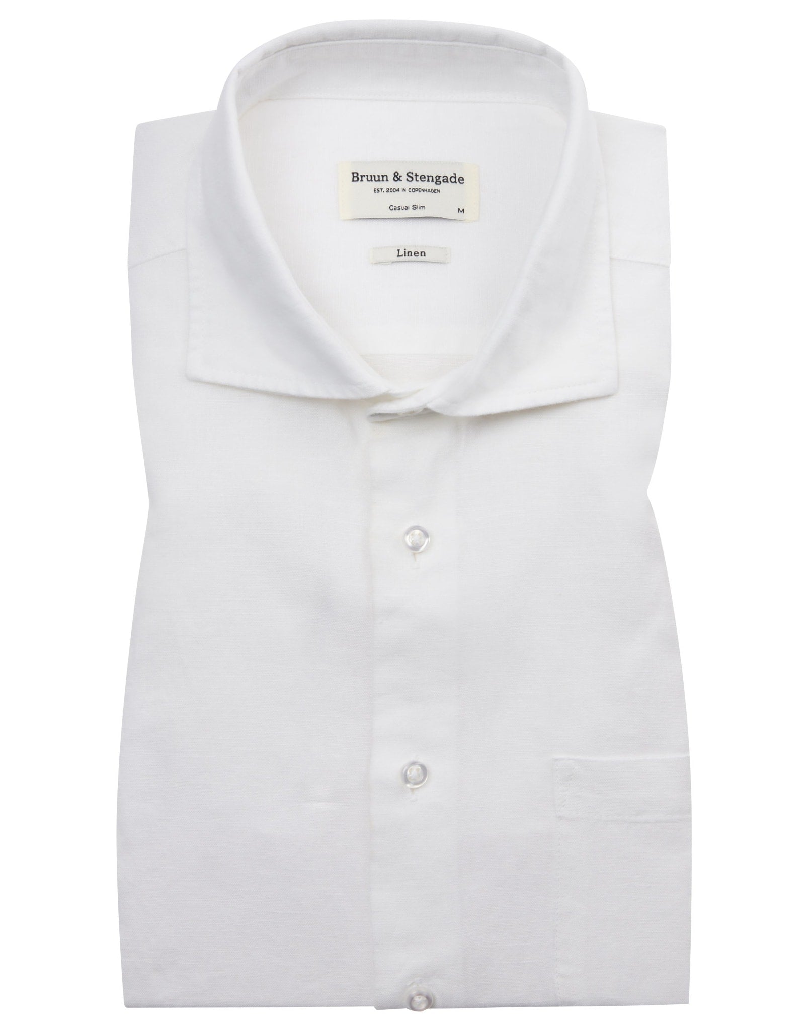 BS Ricciardo Casual Slim Fit Skjorte - White