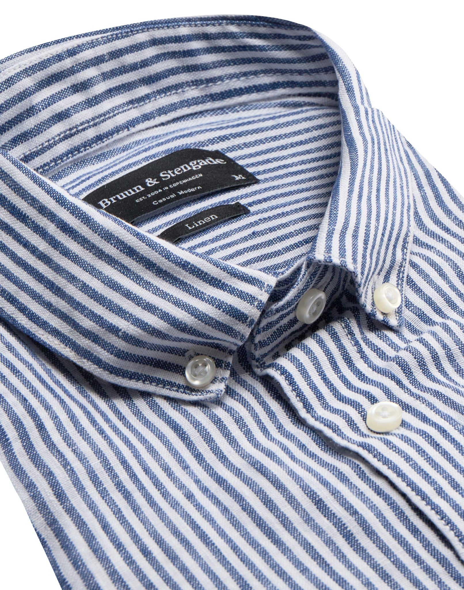 BS Valtteri Casual Modern Fit Skjorte - Navy/White
