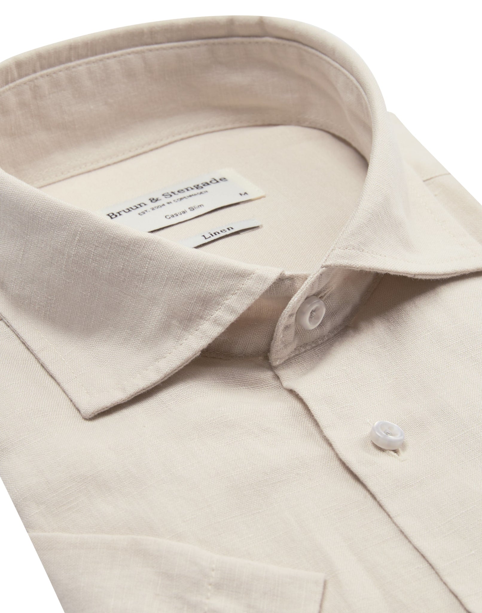 BS Verstappen Casual Slim Fit Skjorte - Sand