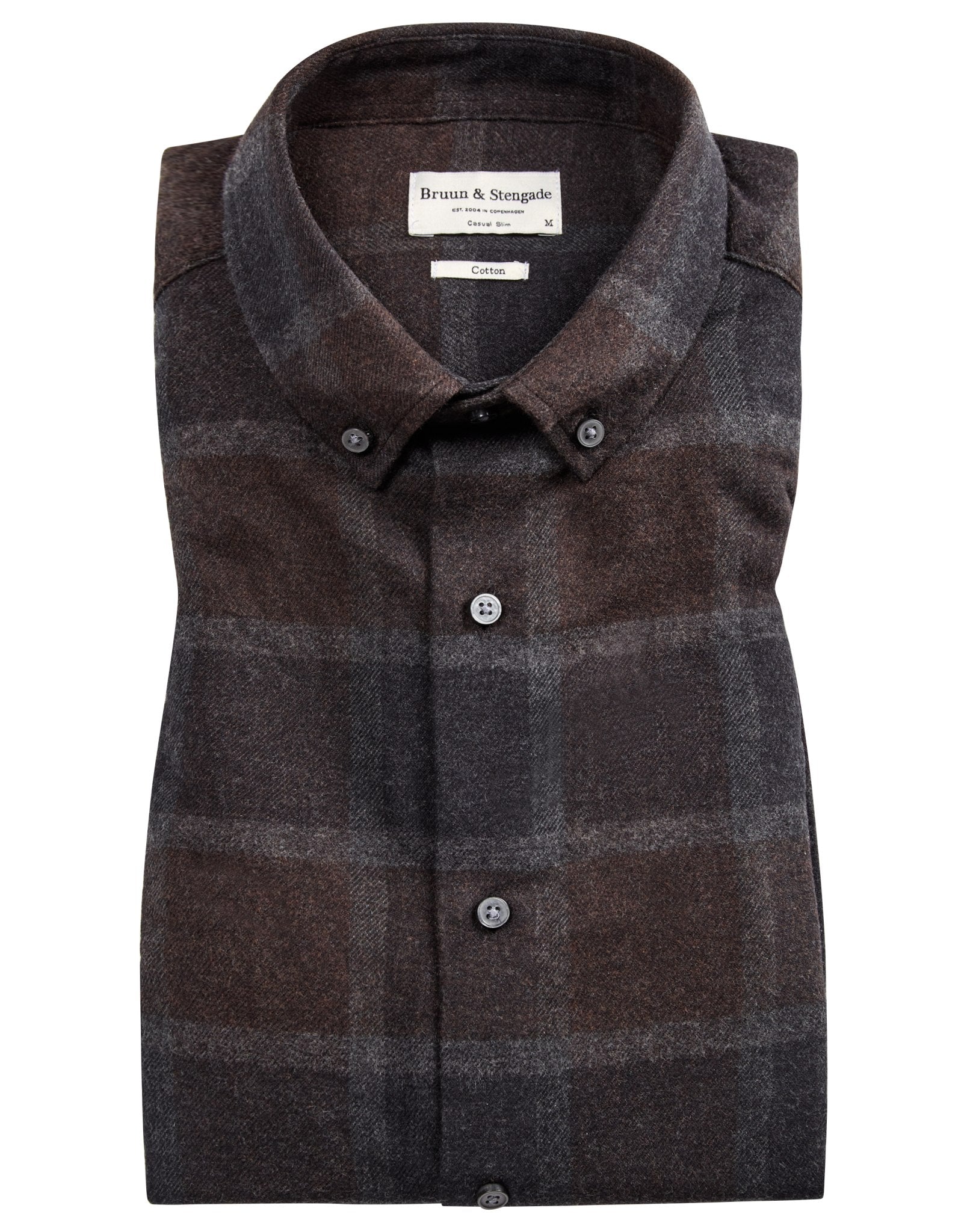 BS Asker casual slim fit Skjorte - Charcoal