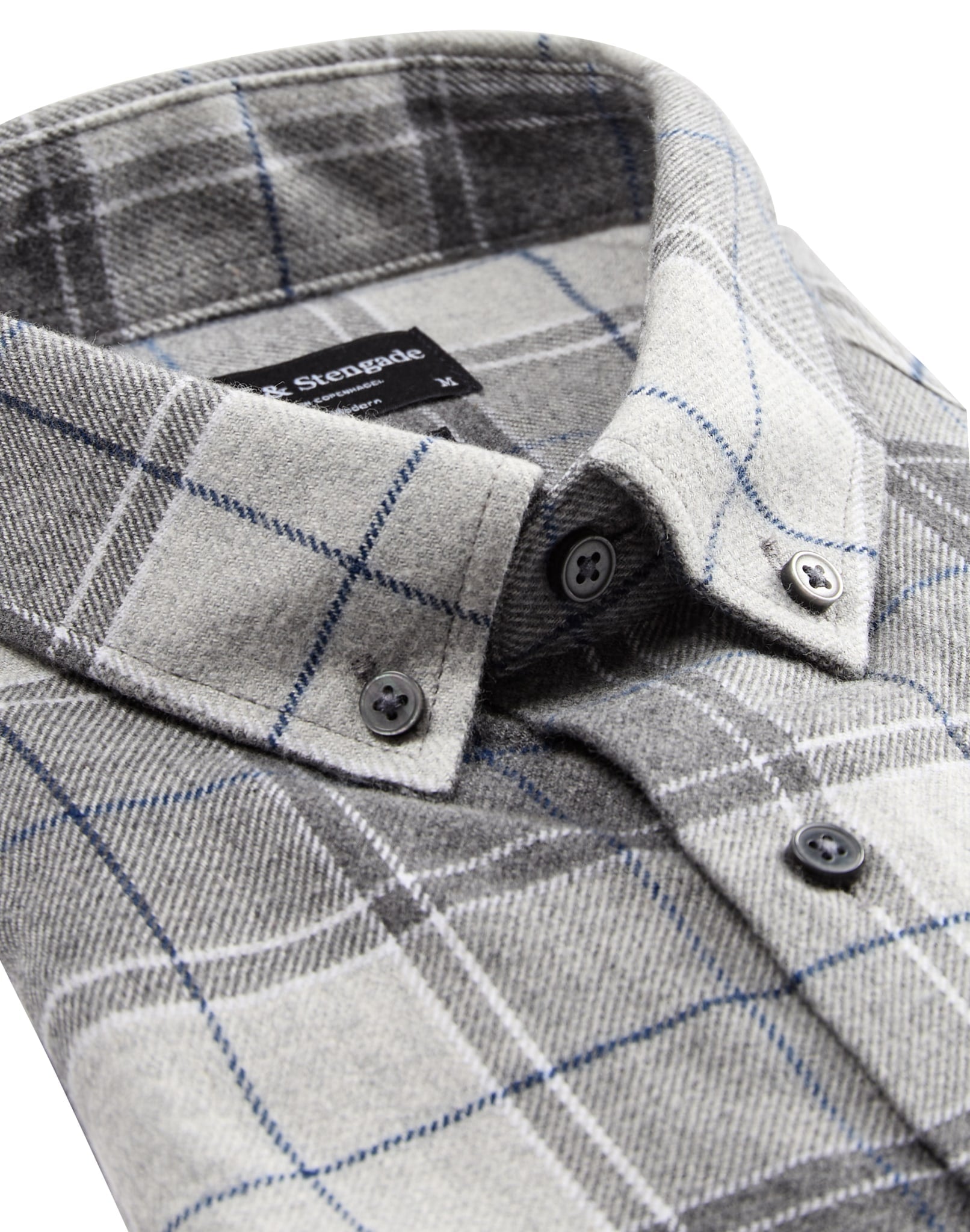 BS Atla casual modern fit Skjorte - Light Grey