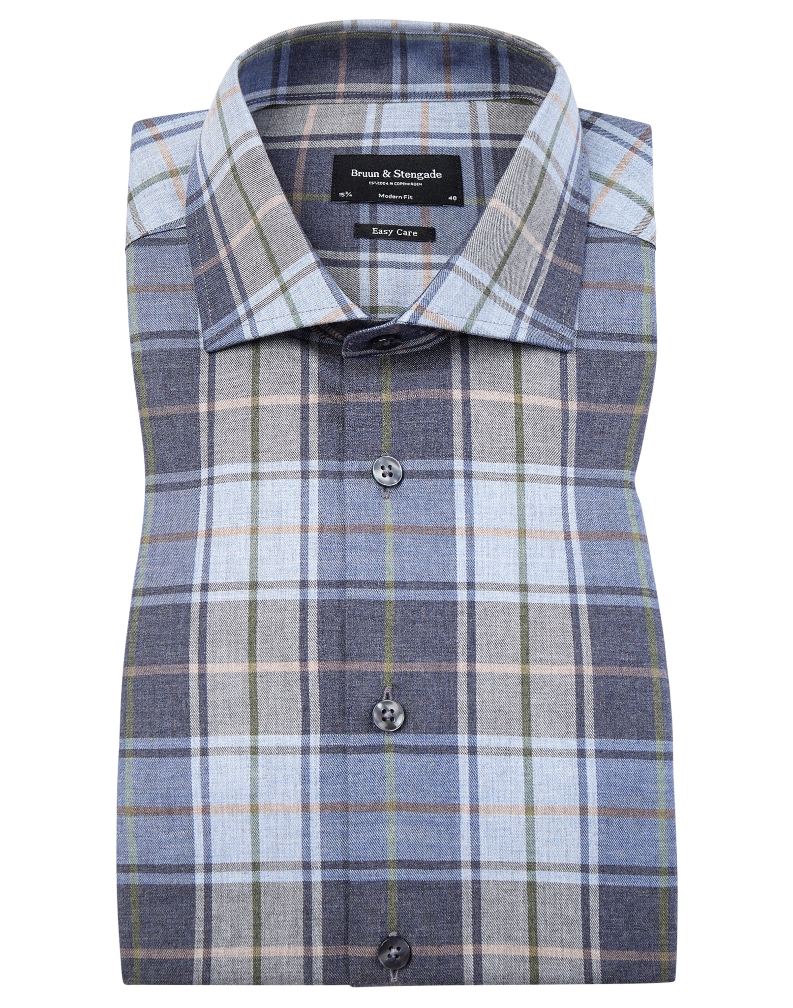 BS Kalas modern fit Skjorte - Blue