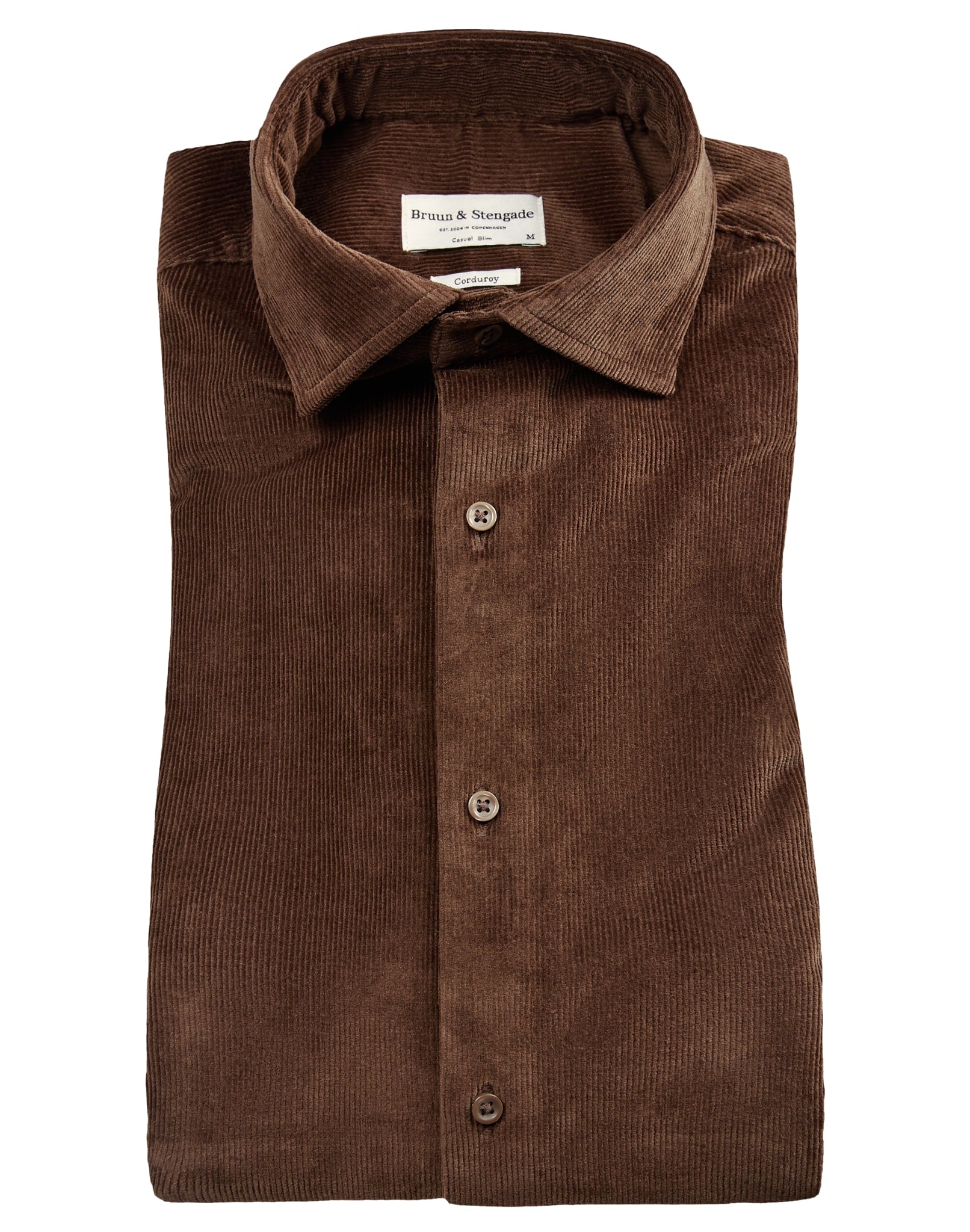 BS Kongsberg casual slim fit Skjorte - Brown