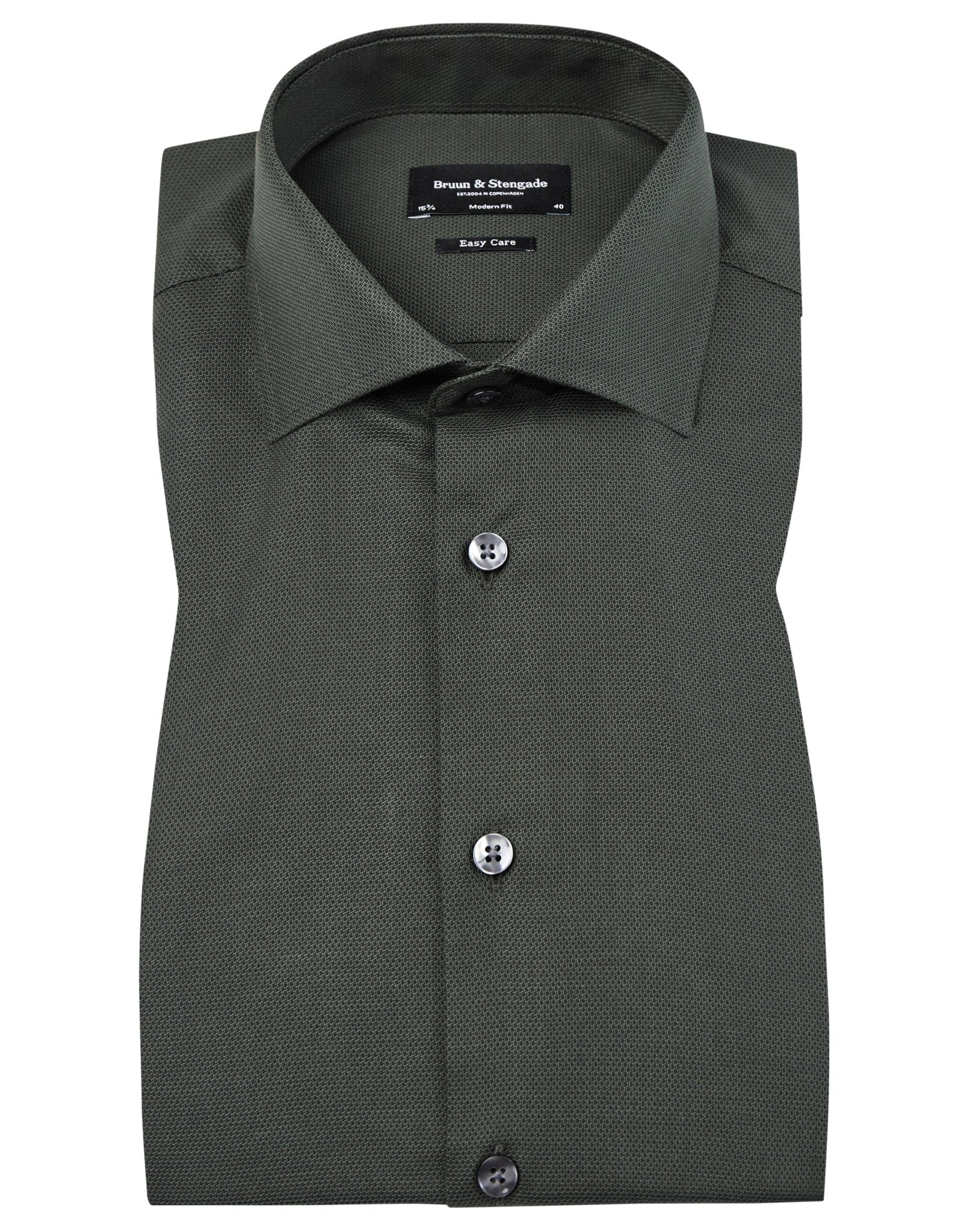 BS Leina modern fit Skjorte - Green