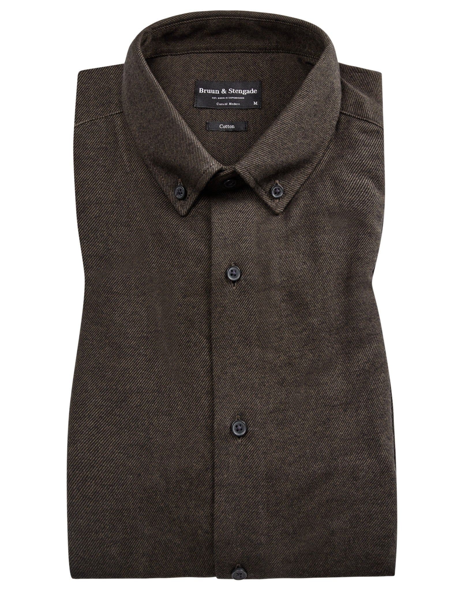 BS Oslo casual modern fit Skjorte - Dark Green