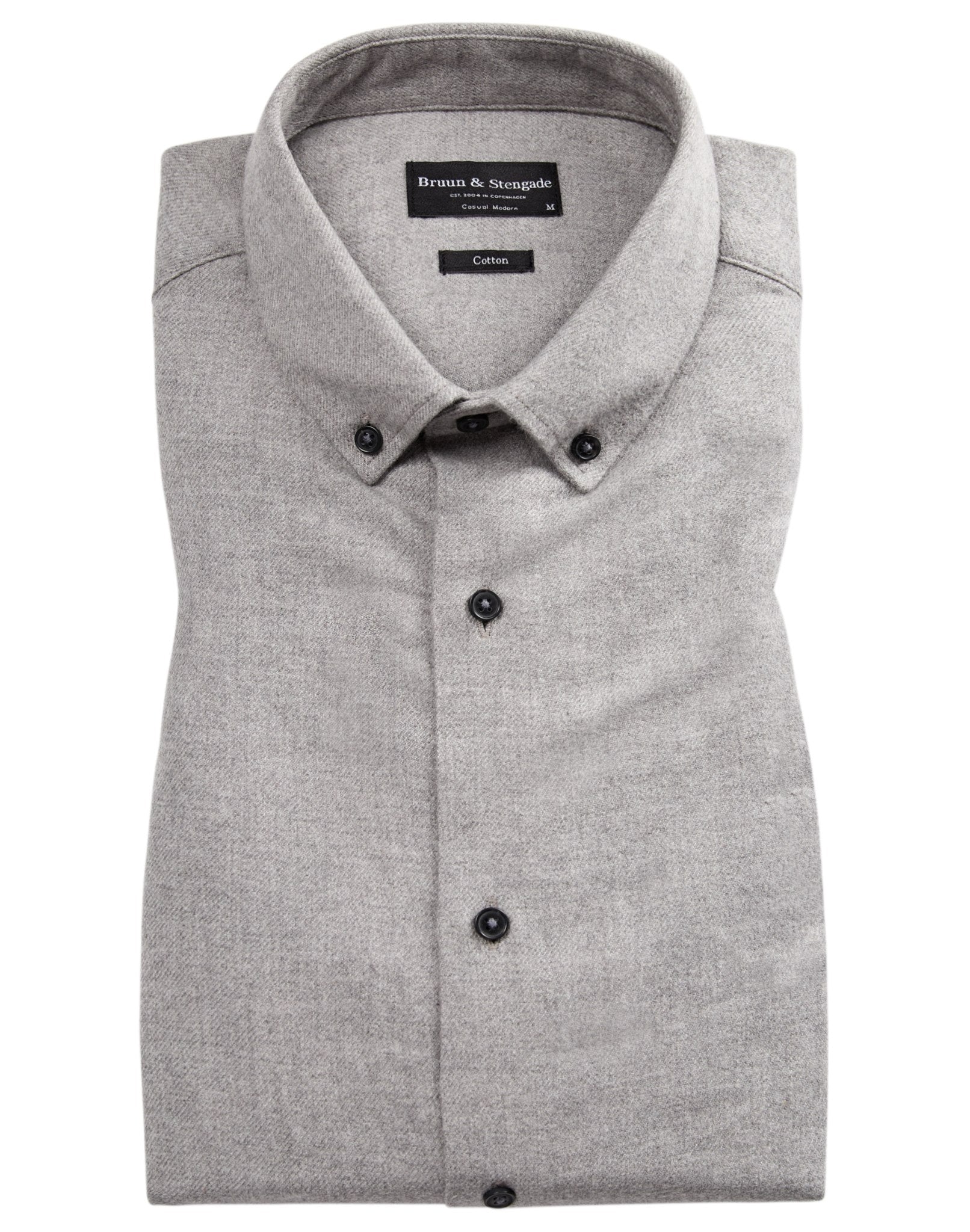BS Oslo casual modern fit Skjorte - Light Grey