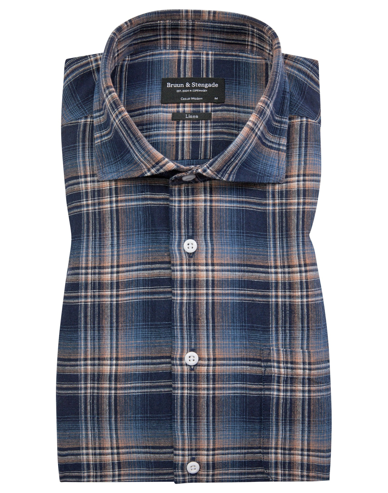 BS Pierre Casual Modern Fit Skjorte - Dark Blue