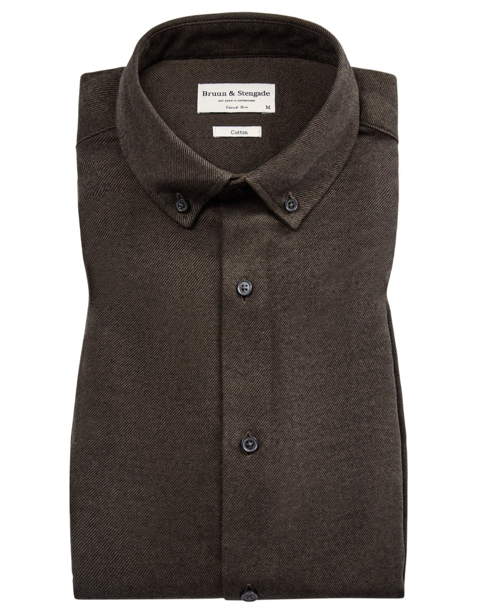 BS Tromsoe casual slim fit Skjorte - Dark Green