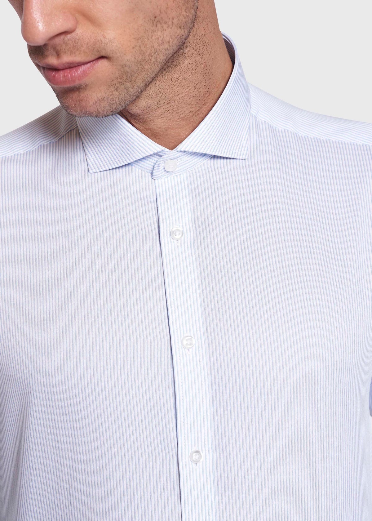 BS Becker Modern Fit Shirt Light Blue - Light Blue