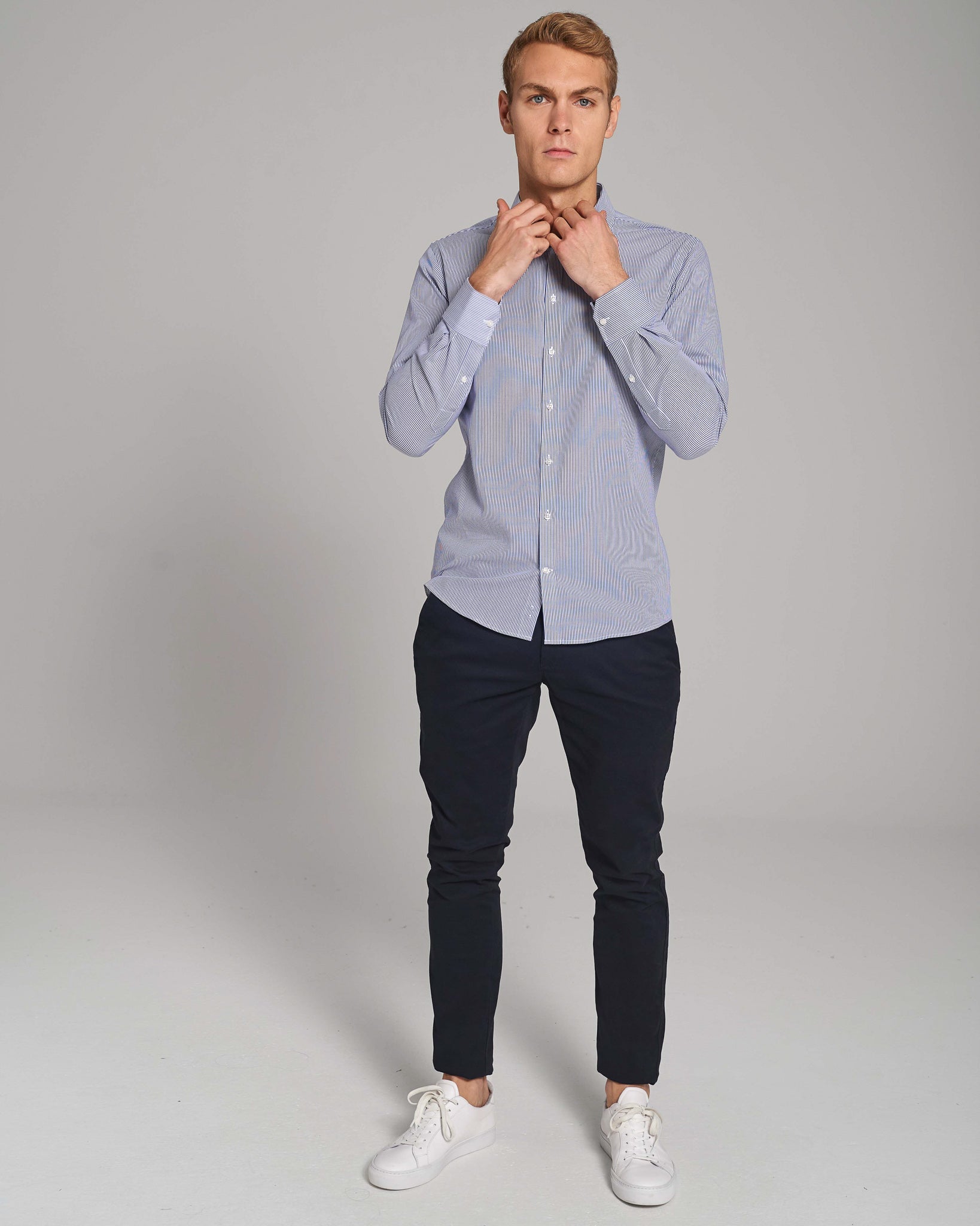 BS Birch Slim Fit Shirt - Dark Blue