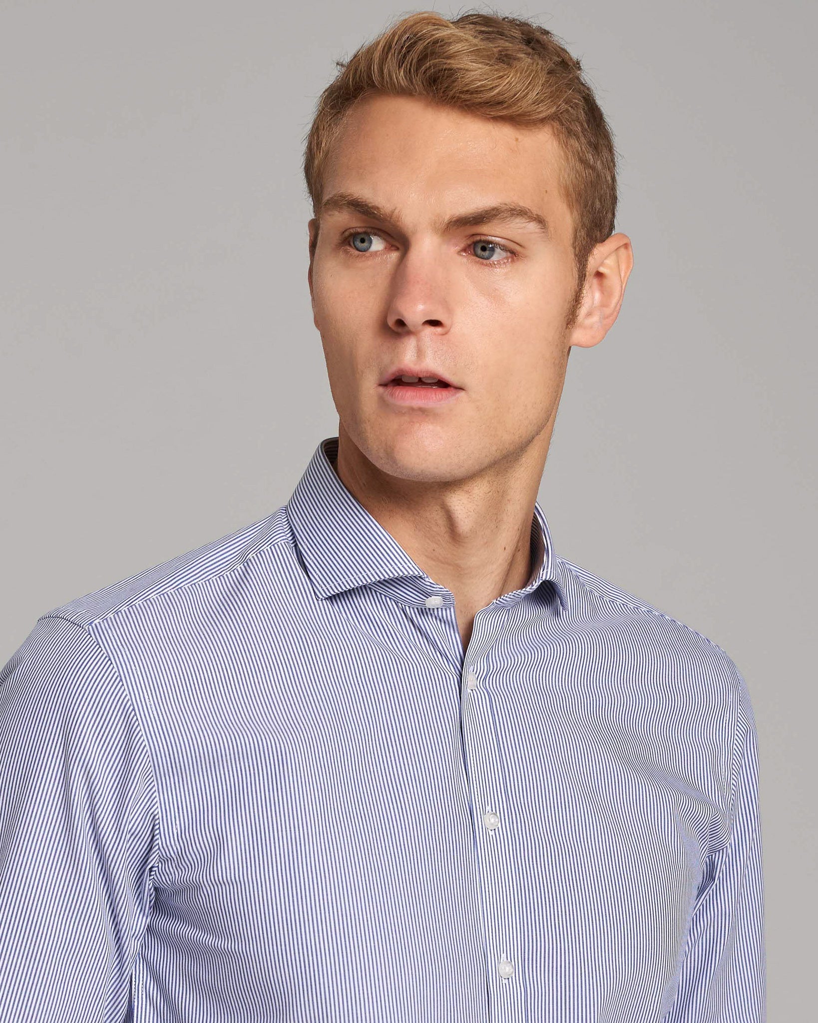 BS Birch Slim Fit Shirt - Dark Blue