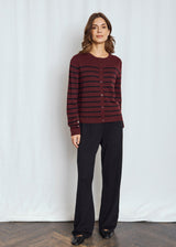 BS Kjersti Regular Fit Knitwear - Bordeaux/Black