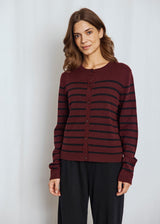 BS Kjersti Regular Fit Knitwear - Bordeaux/Black