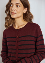 BS Kjersti Regular Fit Knitwear - Bordeaux/Black