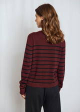 BS Kjersti Regular Fit Knitwear - Bordeaux/Black