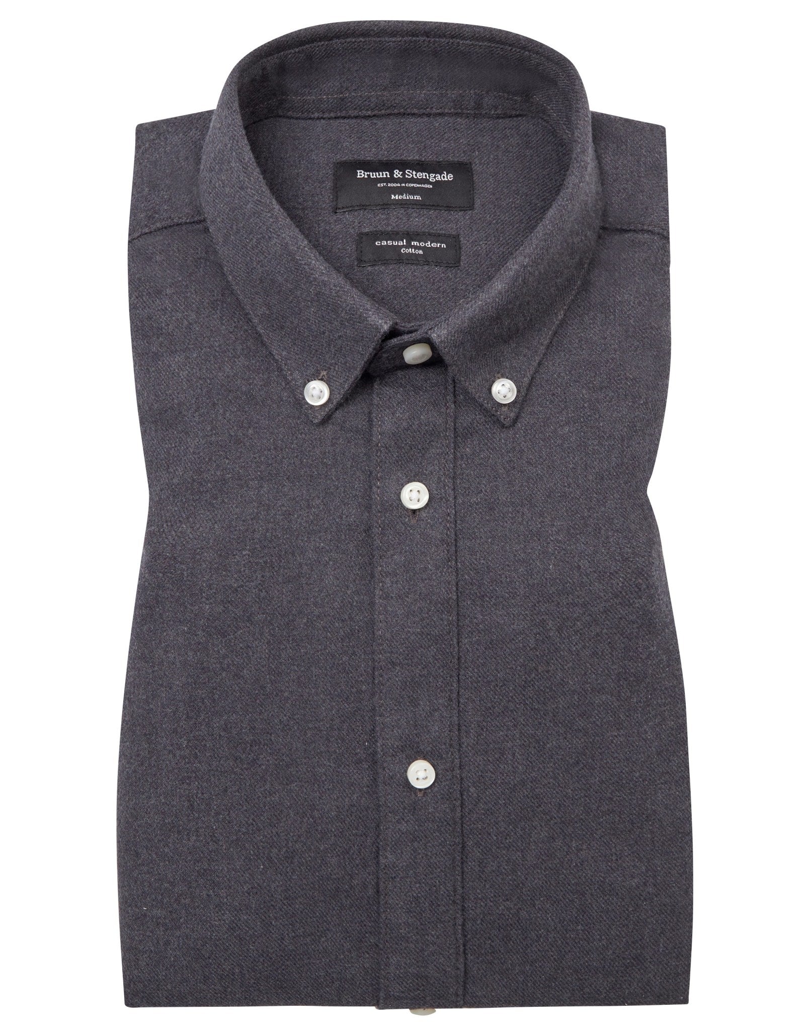 BS Ebruma Casual Modern Fit Skjorte - Dark Grey