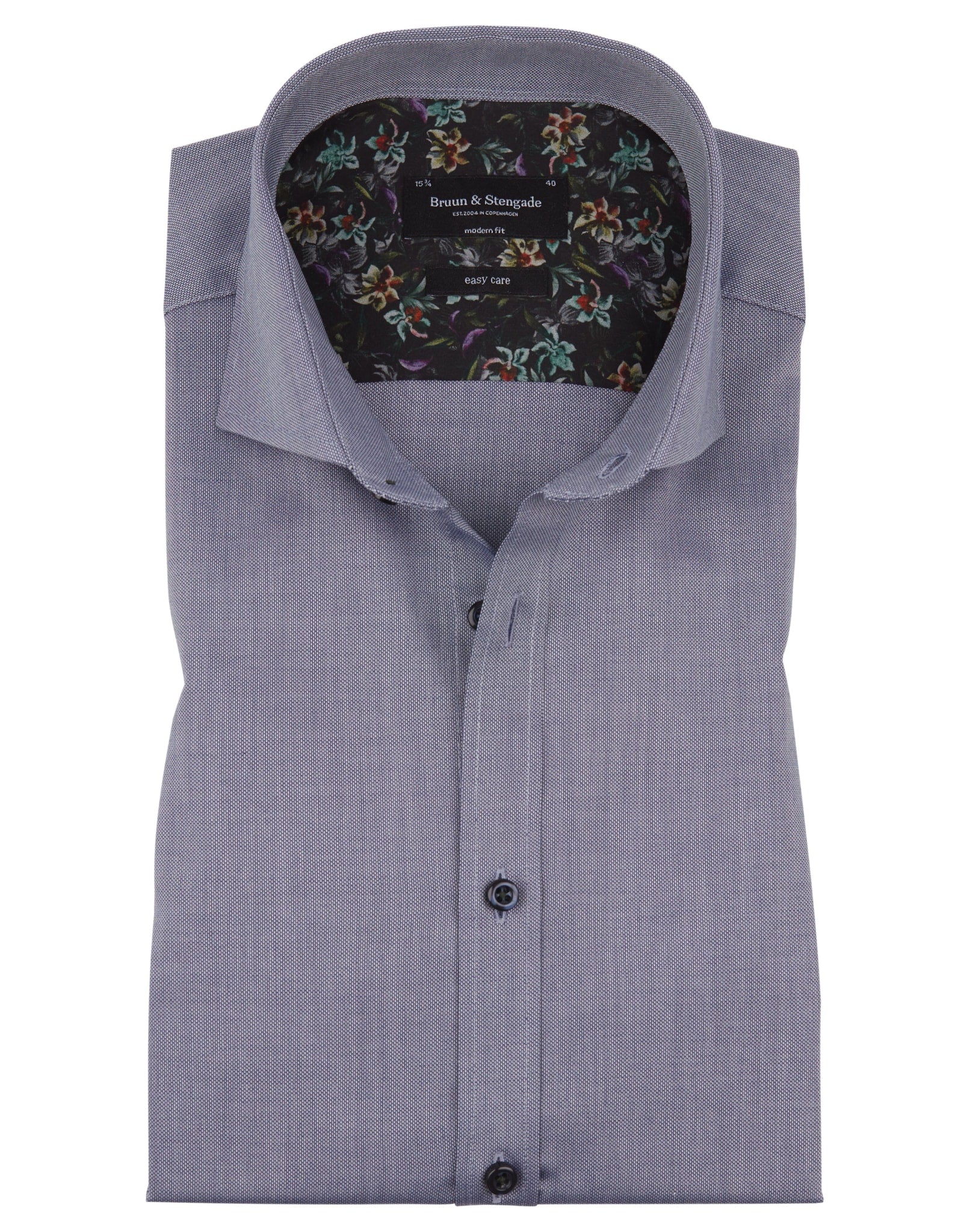 BS Felix Modern Fit Skjorte - Blue