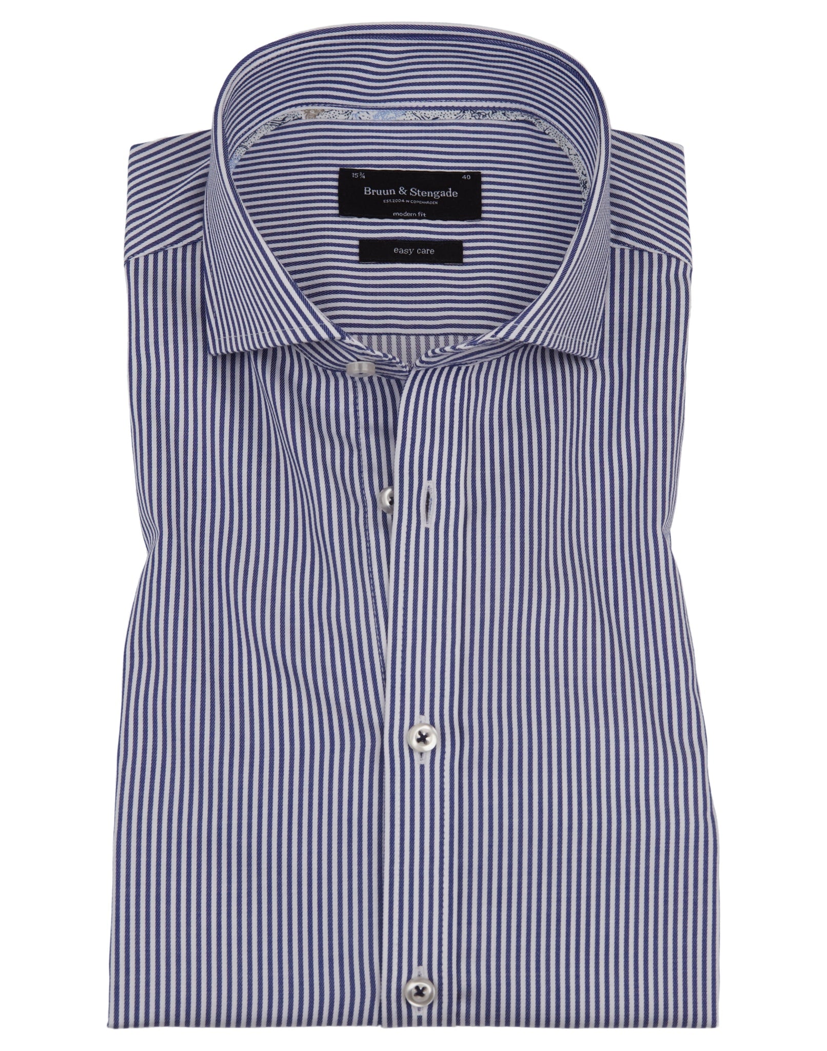 BS Gameiro Modern Fit Skjorte - Dark Blue